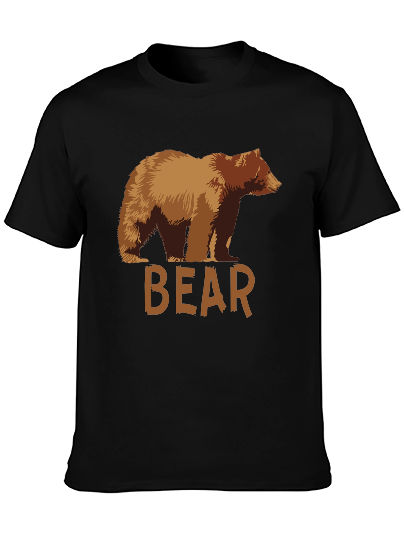 Bear Graphic T-Shirt - Mens Black Tee