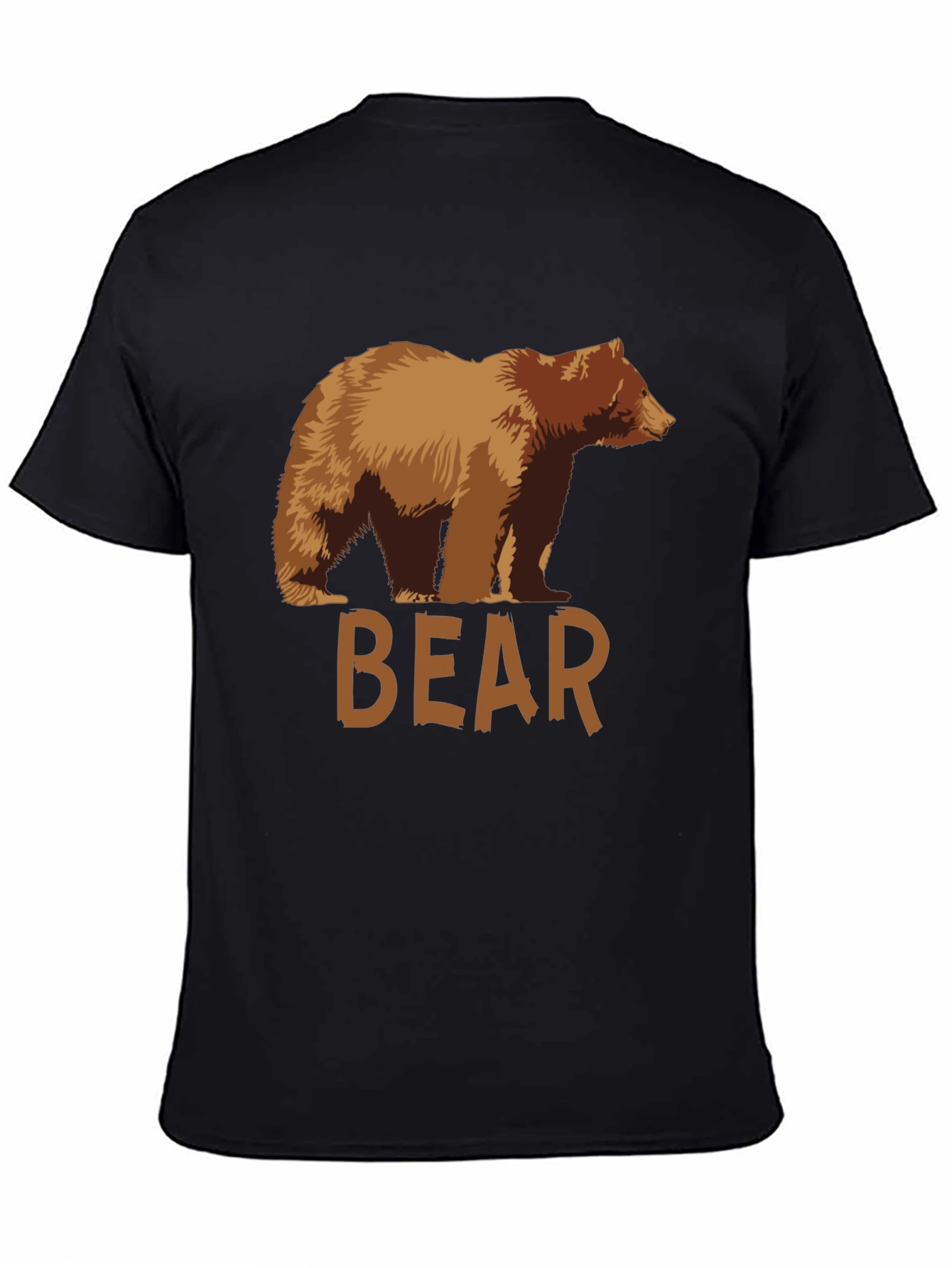 Bear Graphic T-Shirt - Mens Black Tee