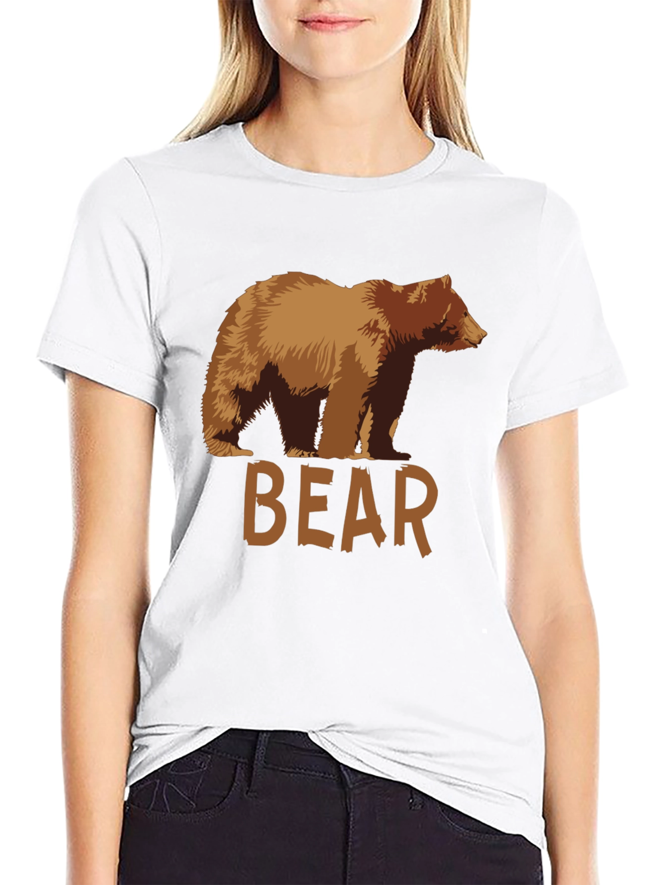 Bear Graphic T-Shirt - Mens Black Tee