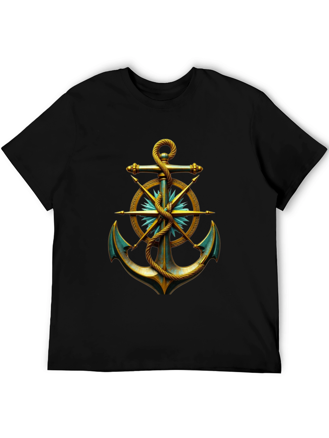 Nautical Anchor Graphic Tee - Classic Style