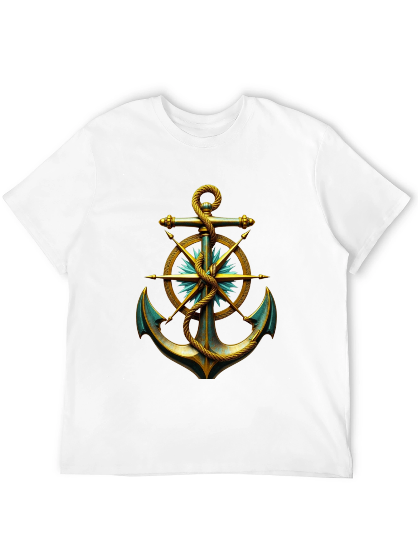 Nautical Anchor Graphic Tee - Classic Style