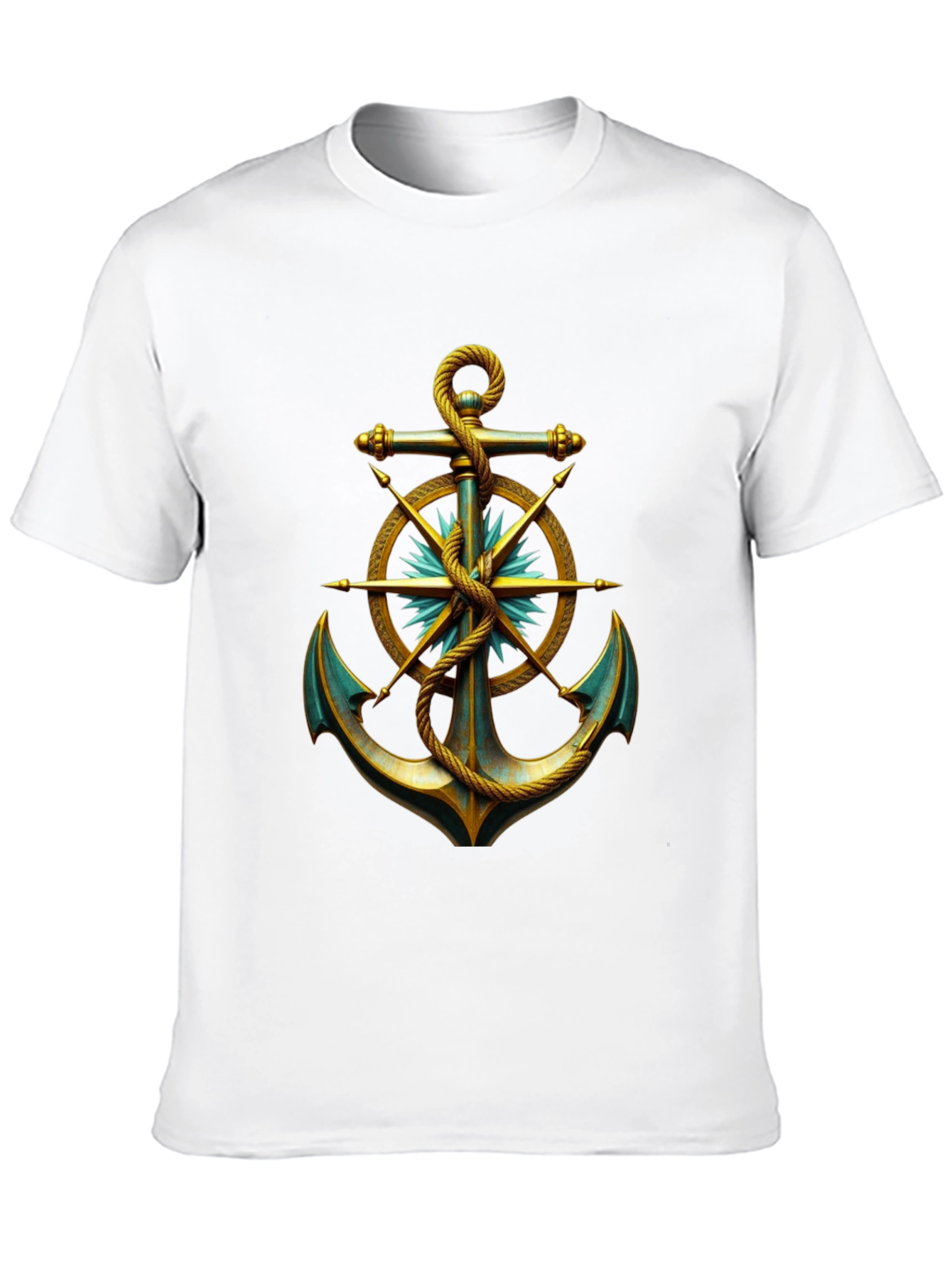 Nautical Anchor Graphic Tee - Classic Style