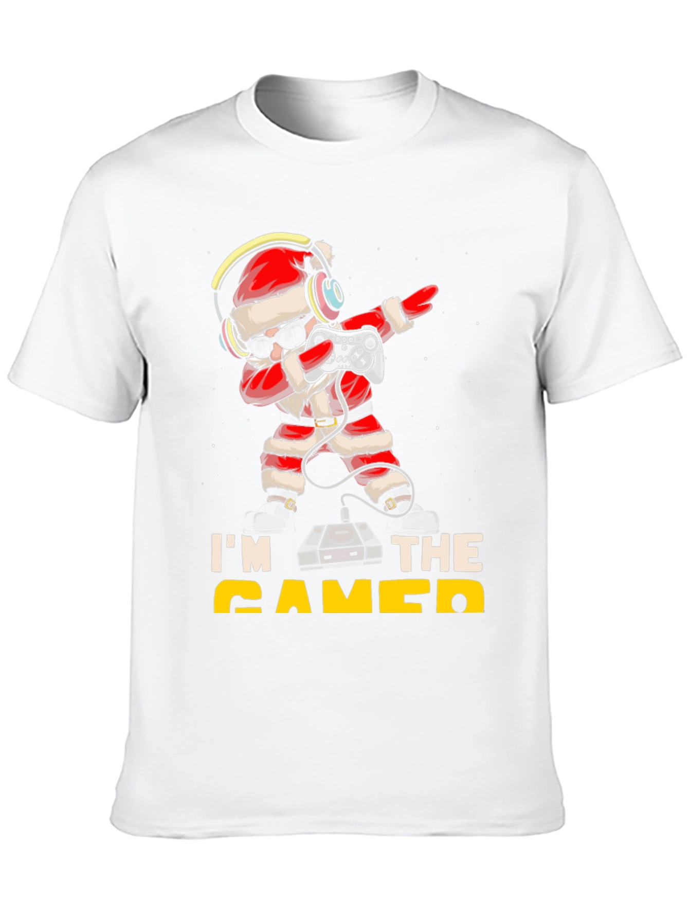 Gamer Santa Black T-Shirt - Holiday Gaming