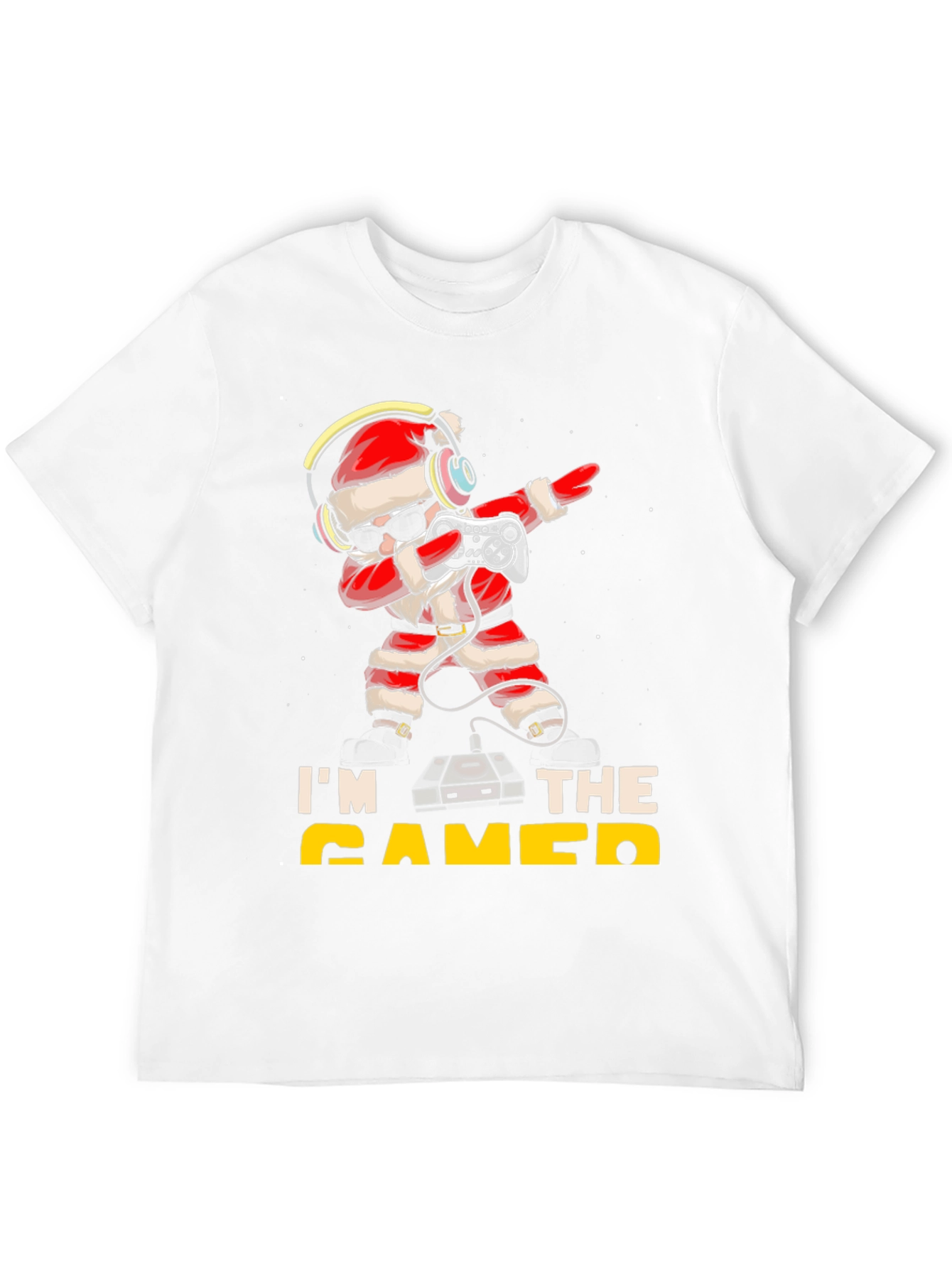Gamer Santa Black T-Shirt - Holiday Gaming
