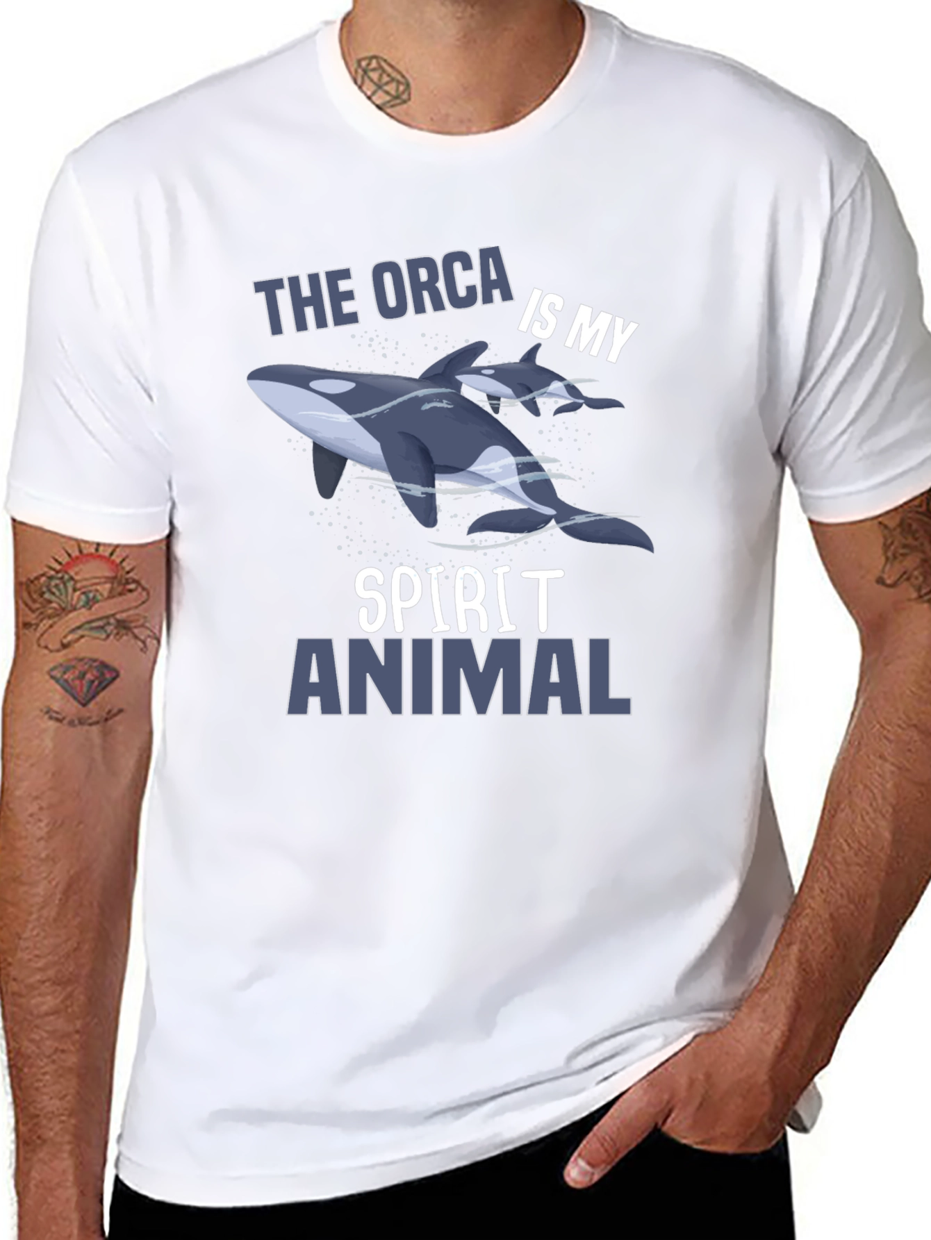 Orca Spirit Animal Graphic Tee