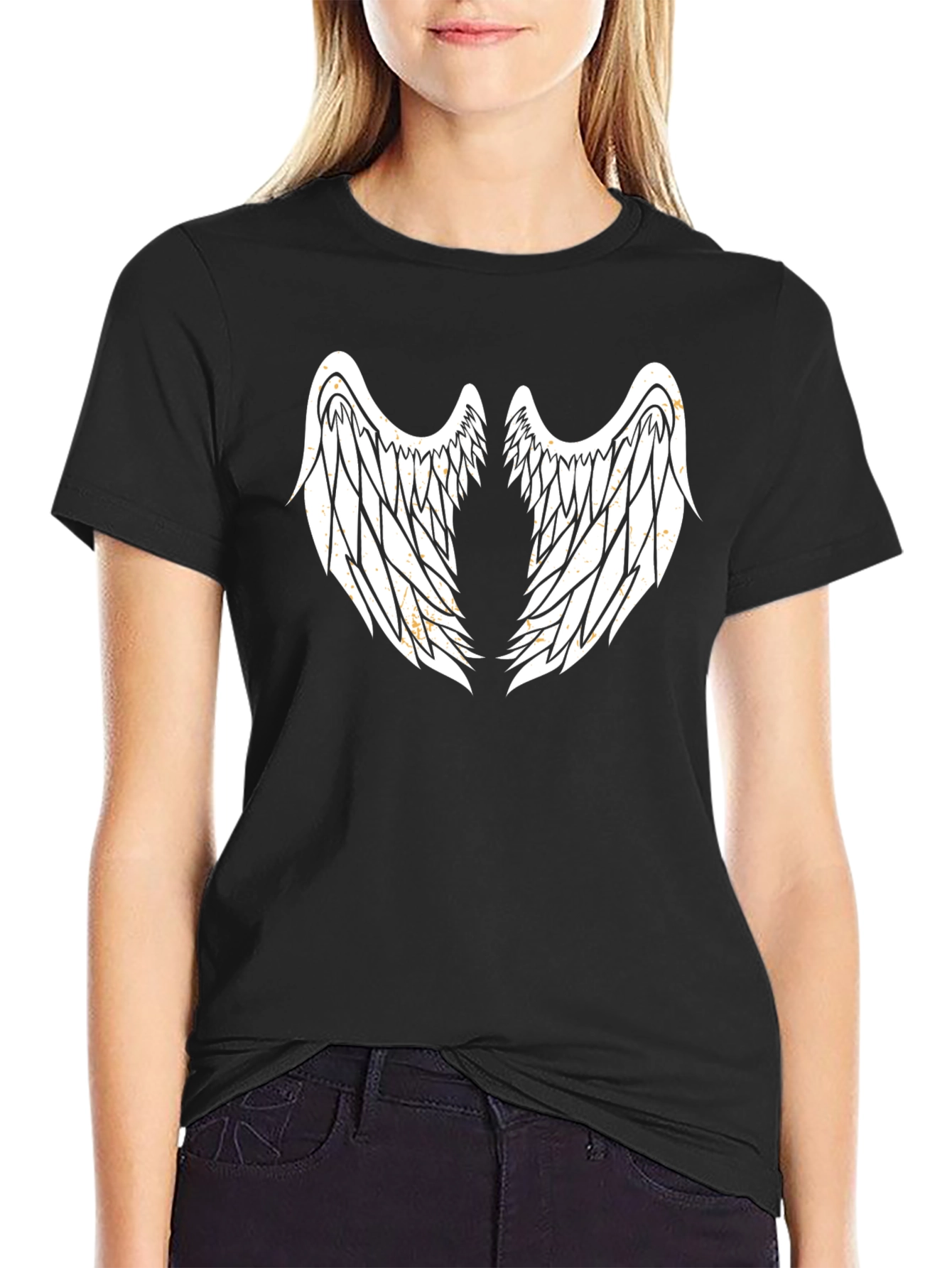 Wing Graphic Black Tee