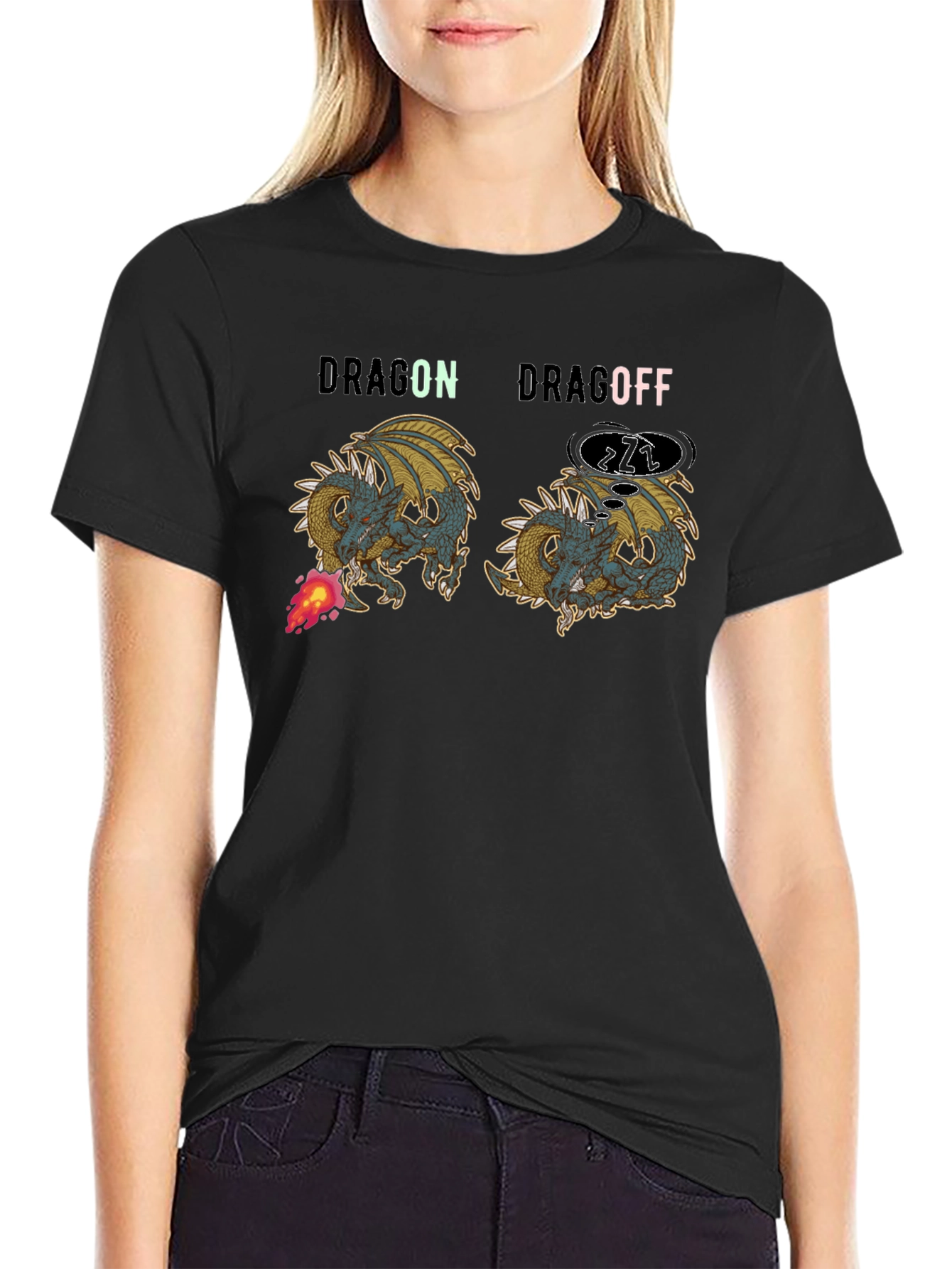 Dragon Drag Off Graphic T-Shirt