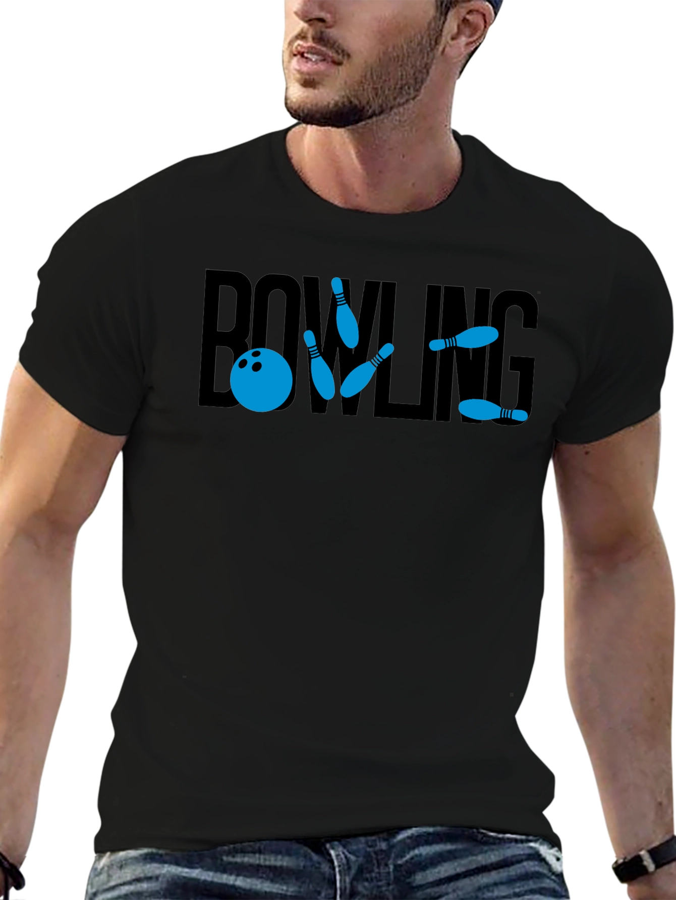 Bowling Graphic Tee - Stylish & Comfortable