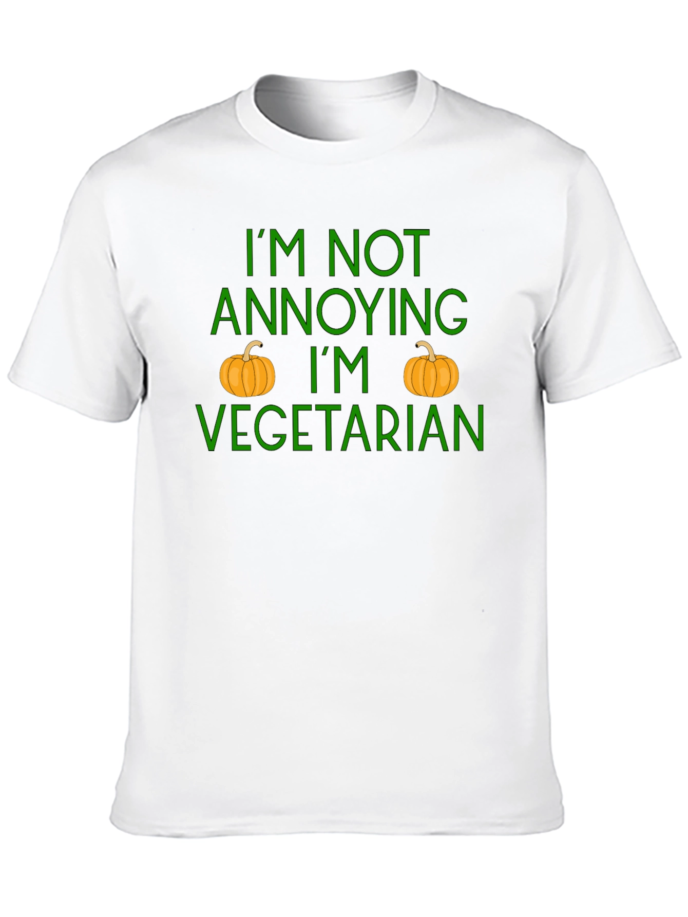 Vegetarian Pumpkin T-Shirt - Im Not Annoying