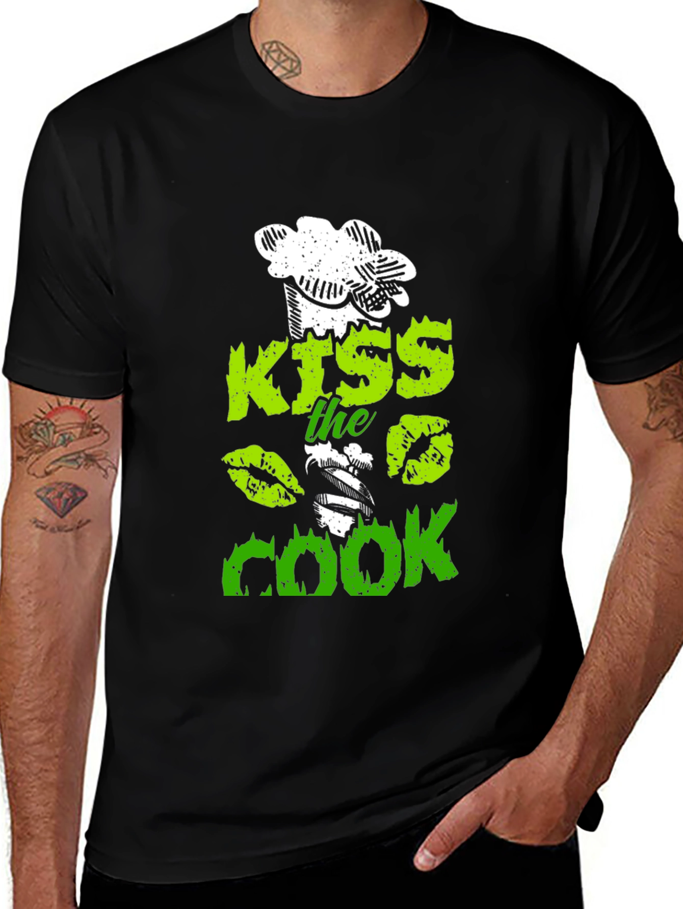 Kiss The Cook Graphic T-Shirt
