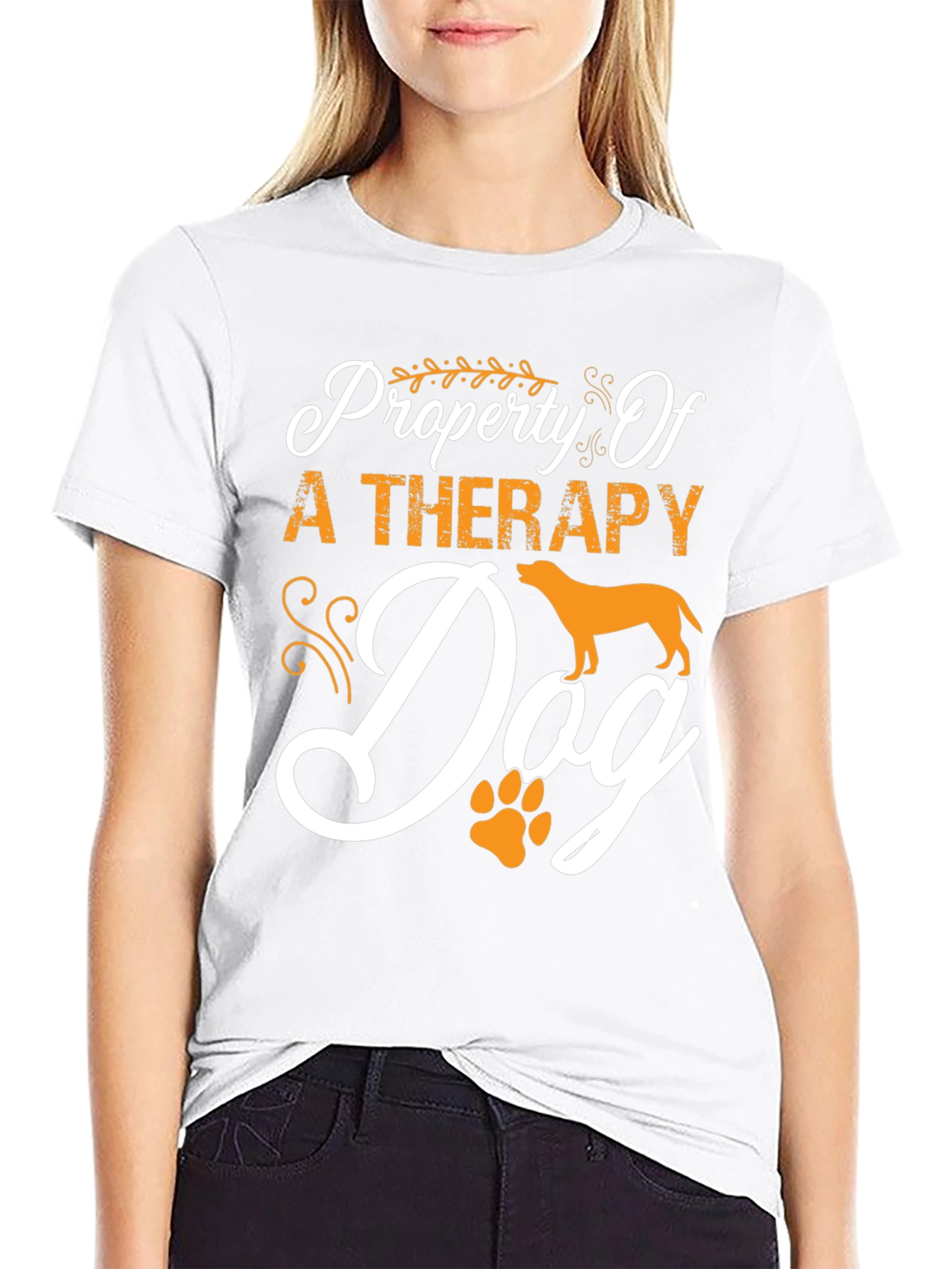 Property of a Therapy Dog Graphic T-Shirt