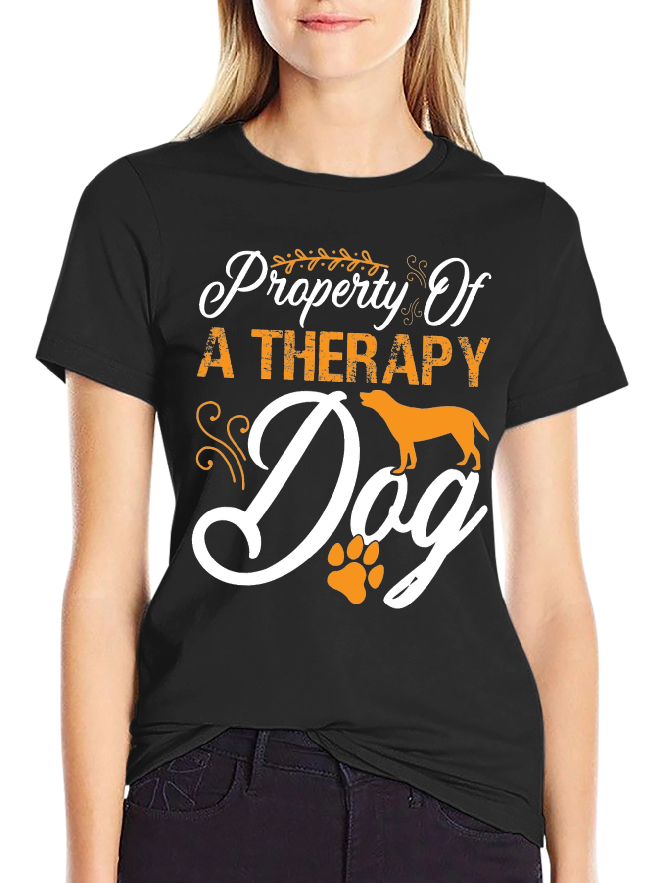 Property of a Therapy Dog Graphic T-Shirt