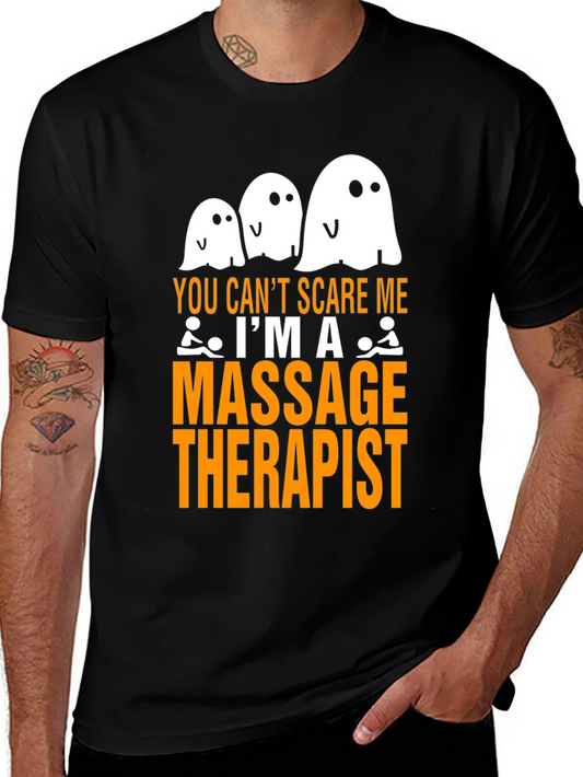 Massage Therapist Halloween Ghost T-Shirt