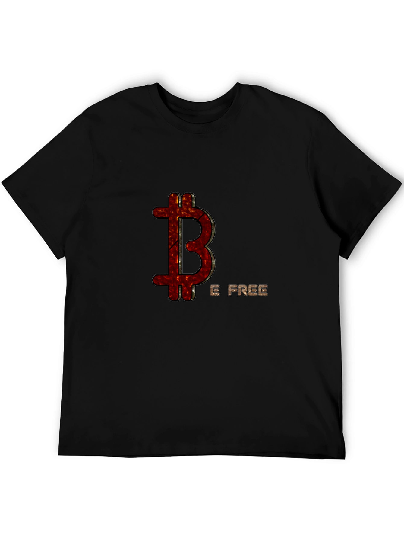 Bitcoin Be Free Graphic T-Shirt - Black
