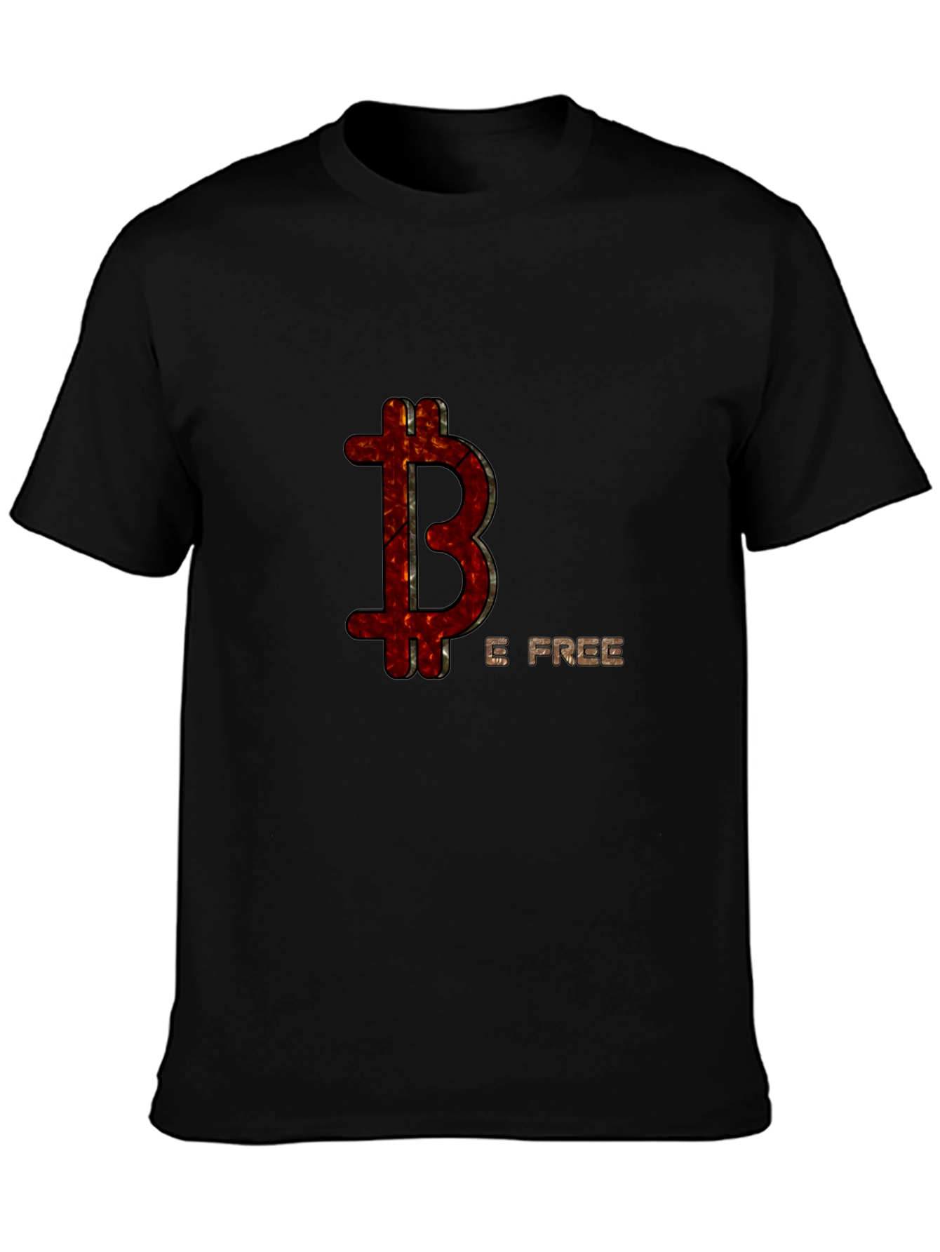 Bitcoin Be Free Graphic T-Shirt - Black