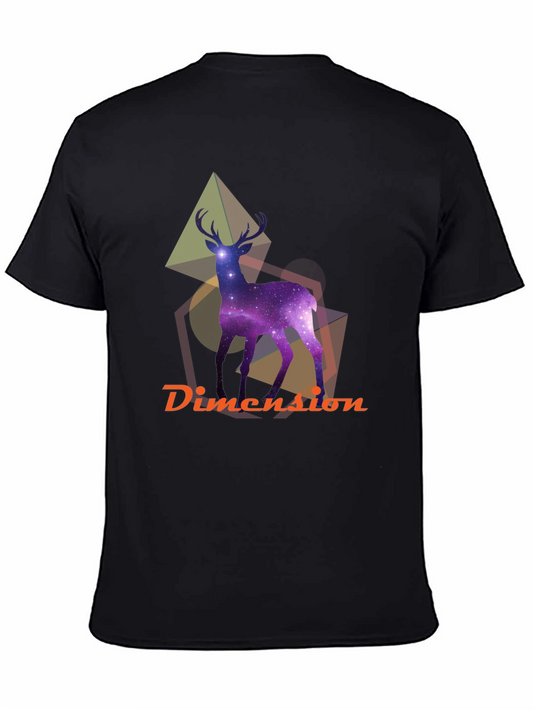 Cosmic Deer Graphic T-Shirt - Unique Design