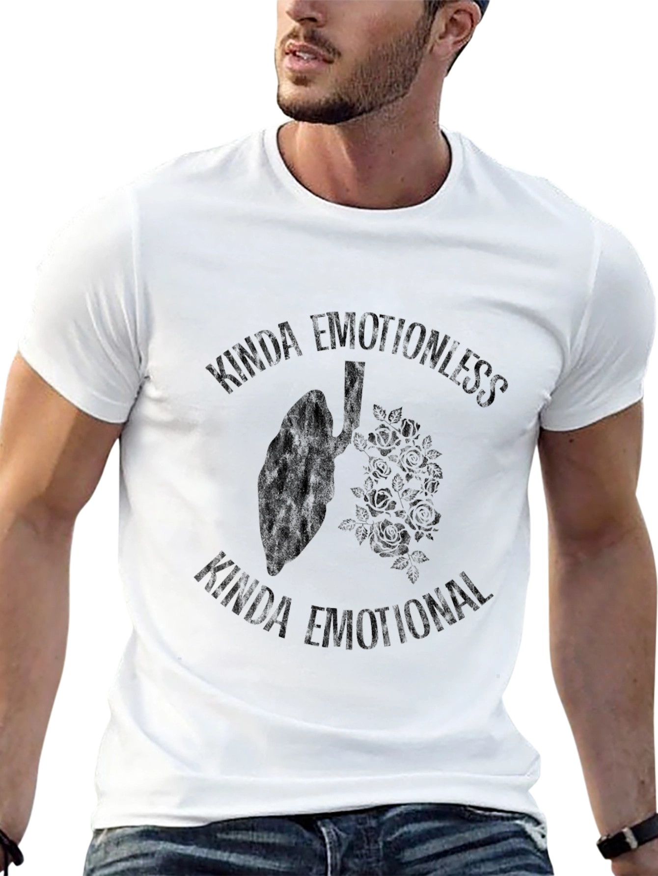 Emotional Lungs Graphic Tee - Black