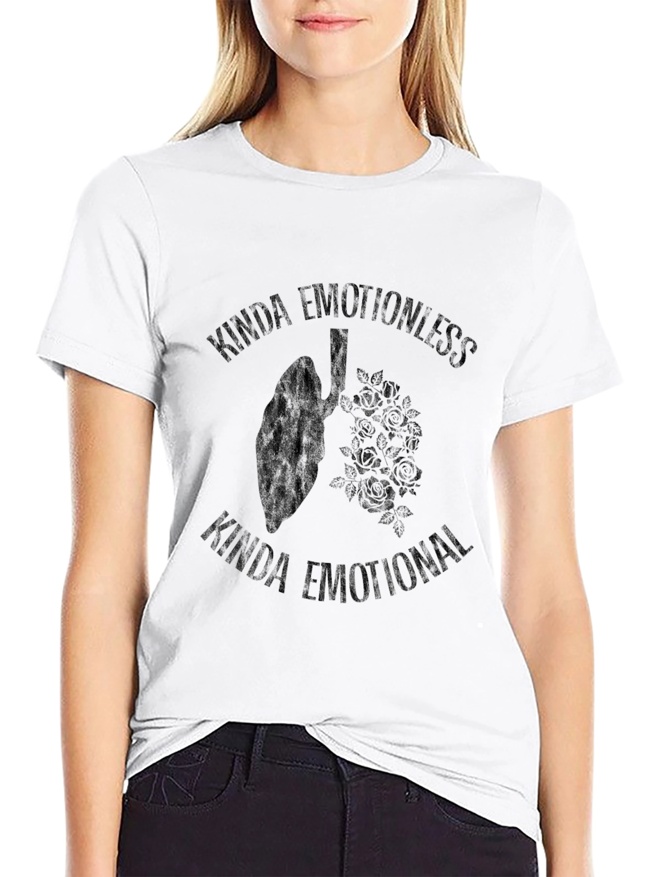 Emotional Lungs Graphic Tee - Black