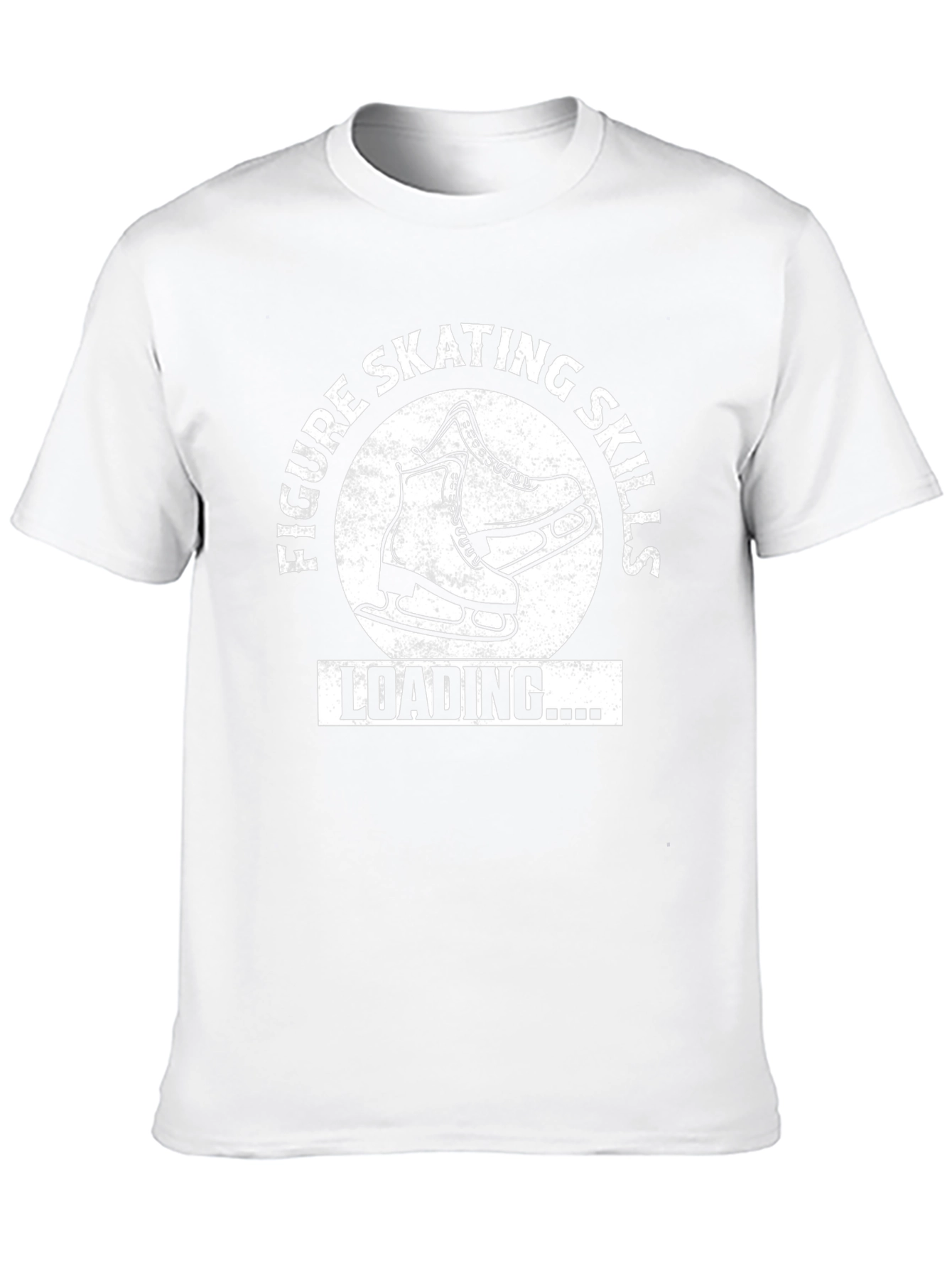 Figure Skating Skills Loading T-Shirt Black Cotton