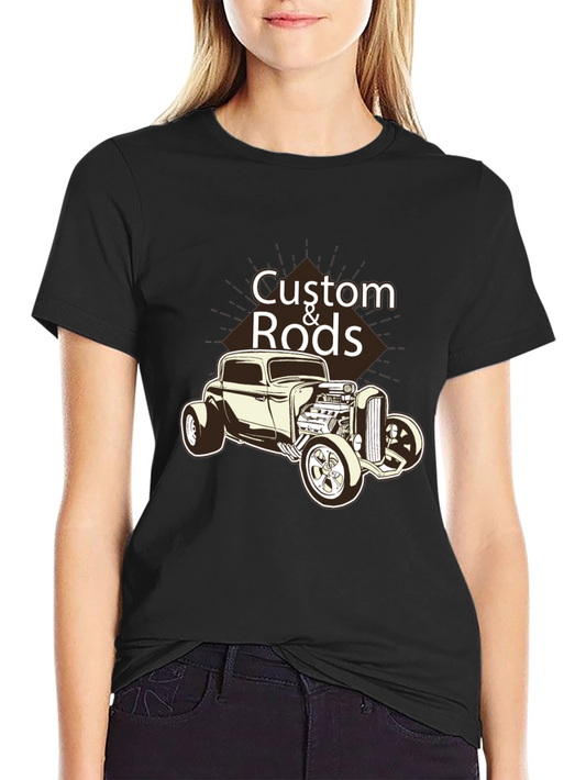 Custom Rods Graphic T-Shirt - Black