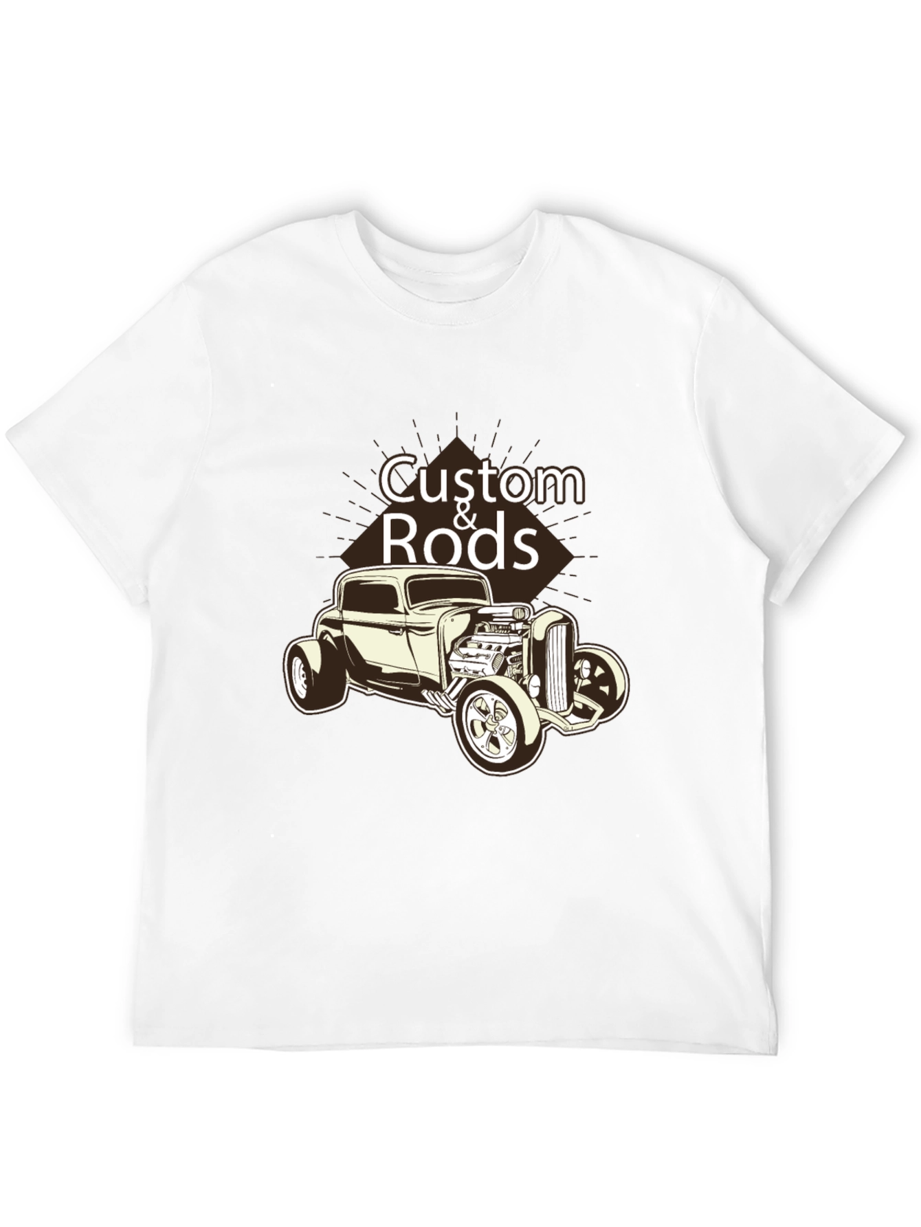 Custom Rods Graphic T-Shirt - Black