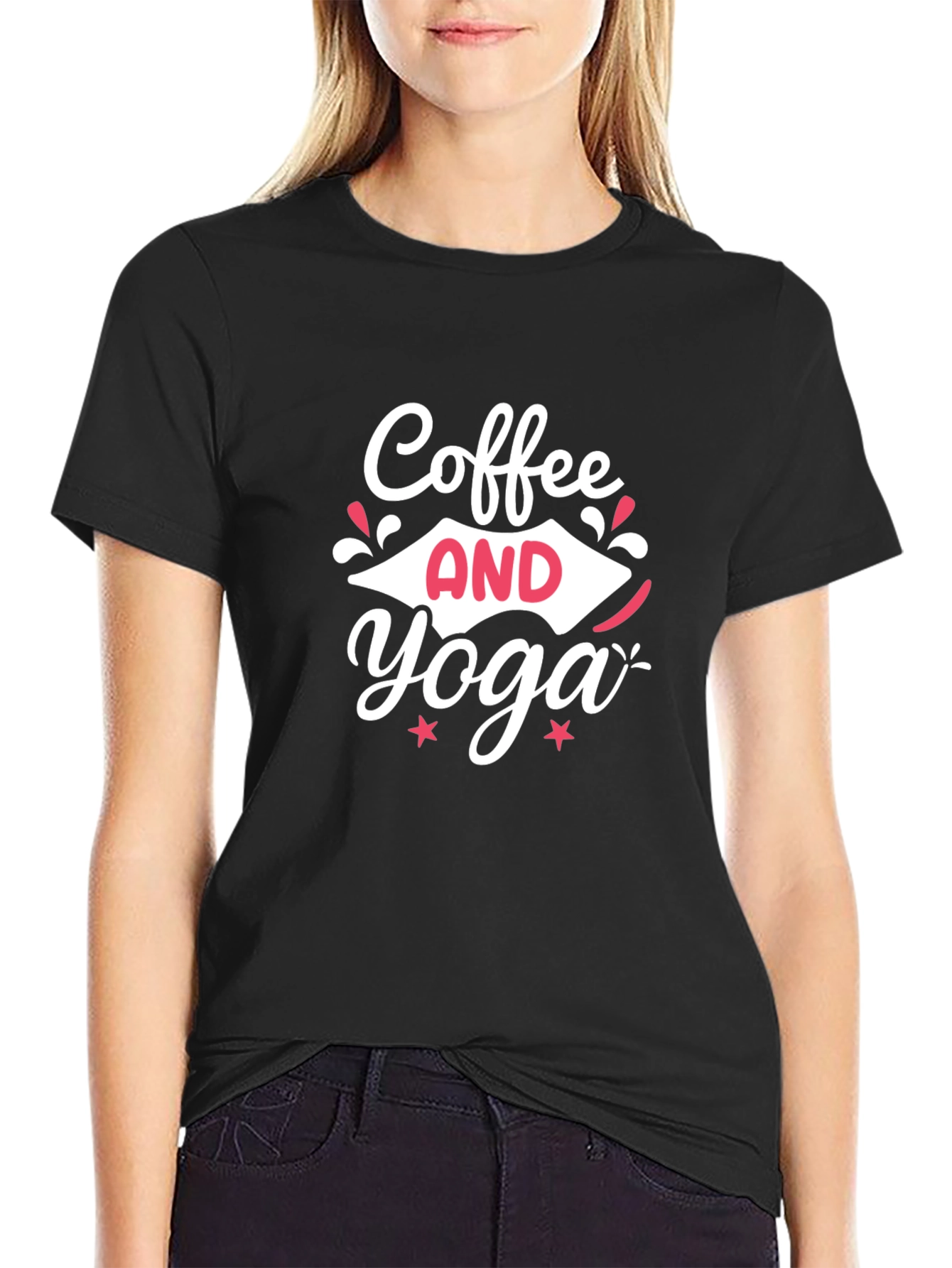 Coffee and Yoga Graphic Tee - Relaxed Fit