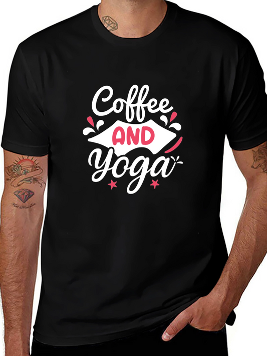 Coffee and Yoga Graphic Tee - Relaxed Fit