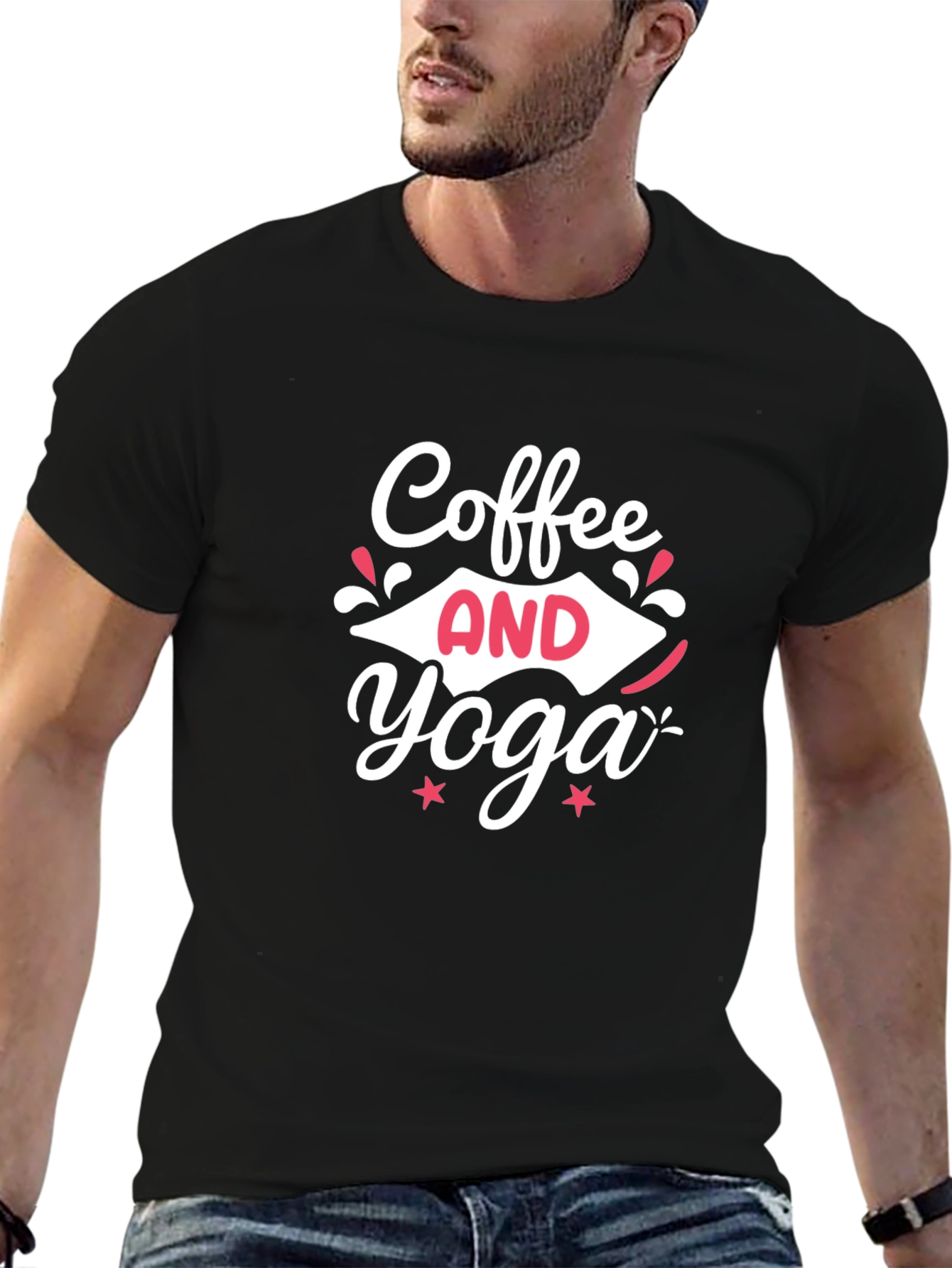 Coffee and Yoga Graphic Tee - Relaxed Fit