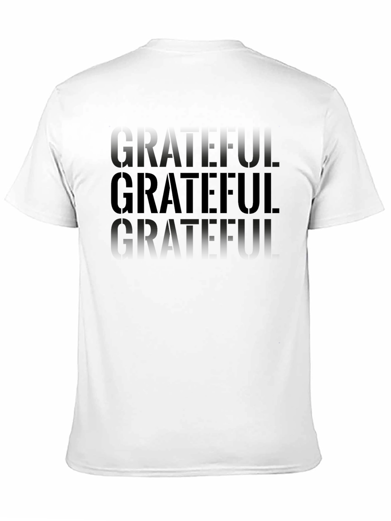 Grateful Graphic Tee - Mens Black Crew Neck T-Shirt