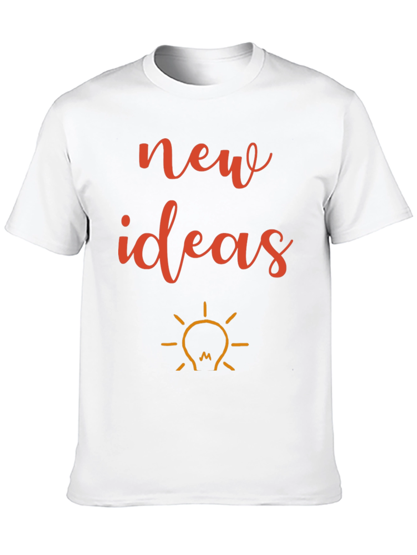 New Ideas Graphic Tee - Black Cotton T-Shirt