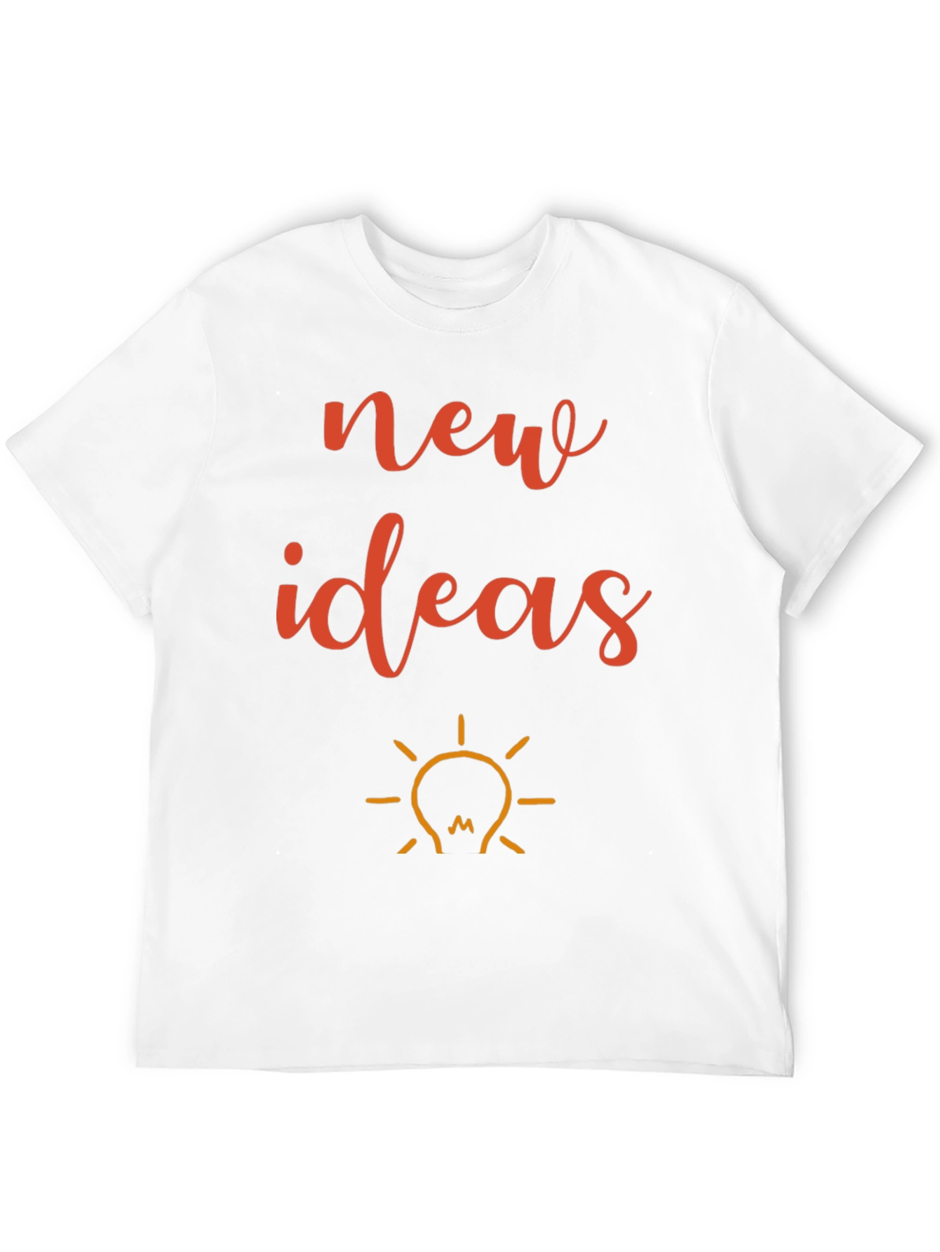 New Ideas Graphic Tee - Black Cotton T-Shirt