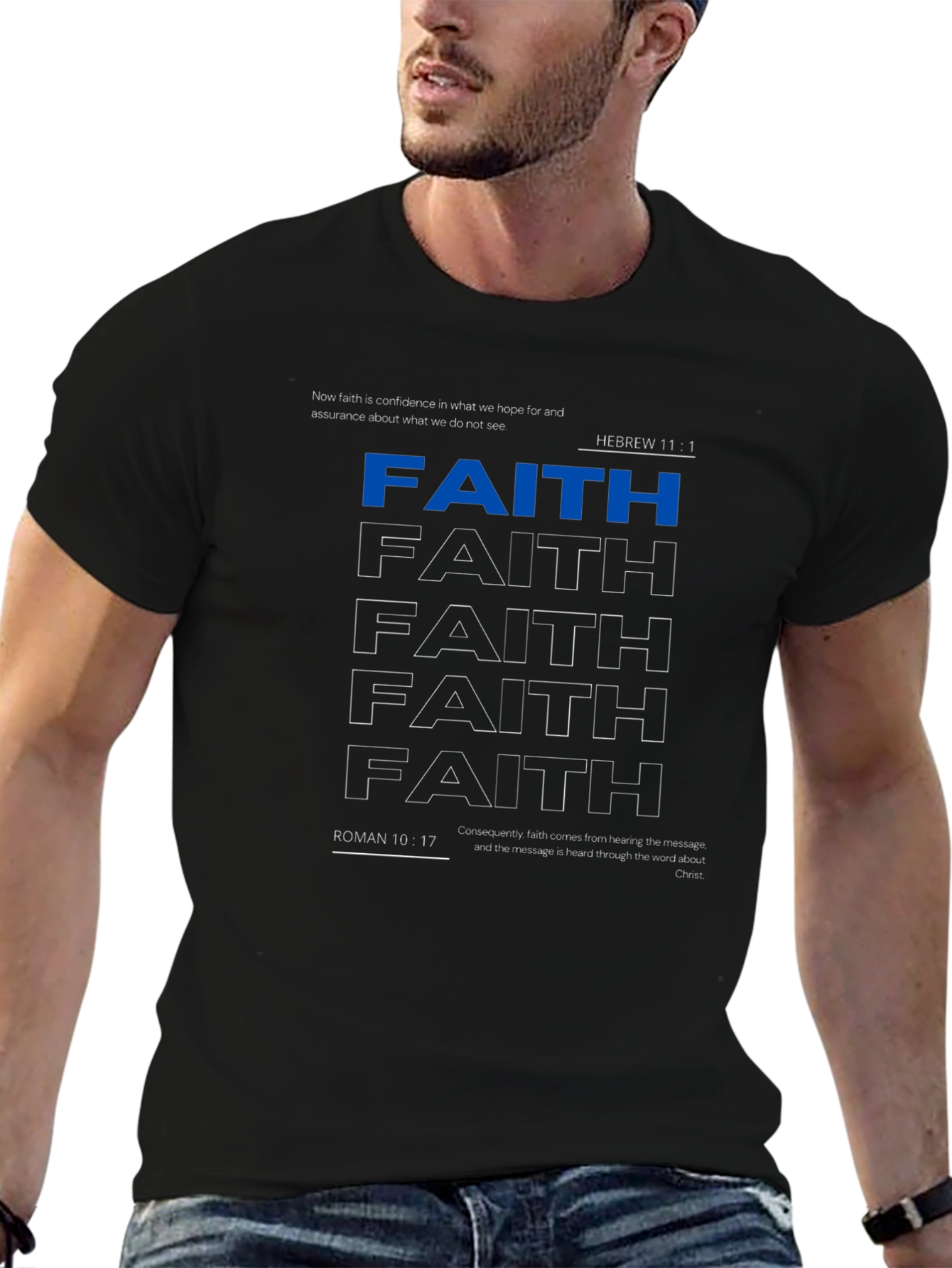 Faith Graphic Tee - Christian Scripture Shirt