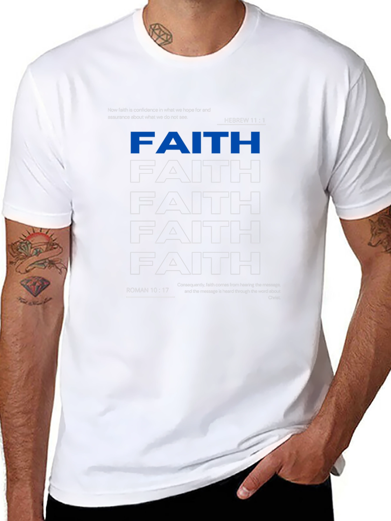 Faith Graphic Tee - Christian Scripture Shirt