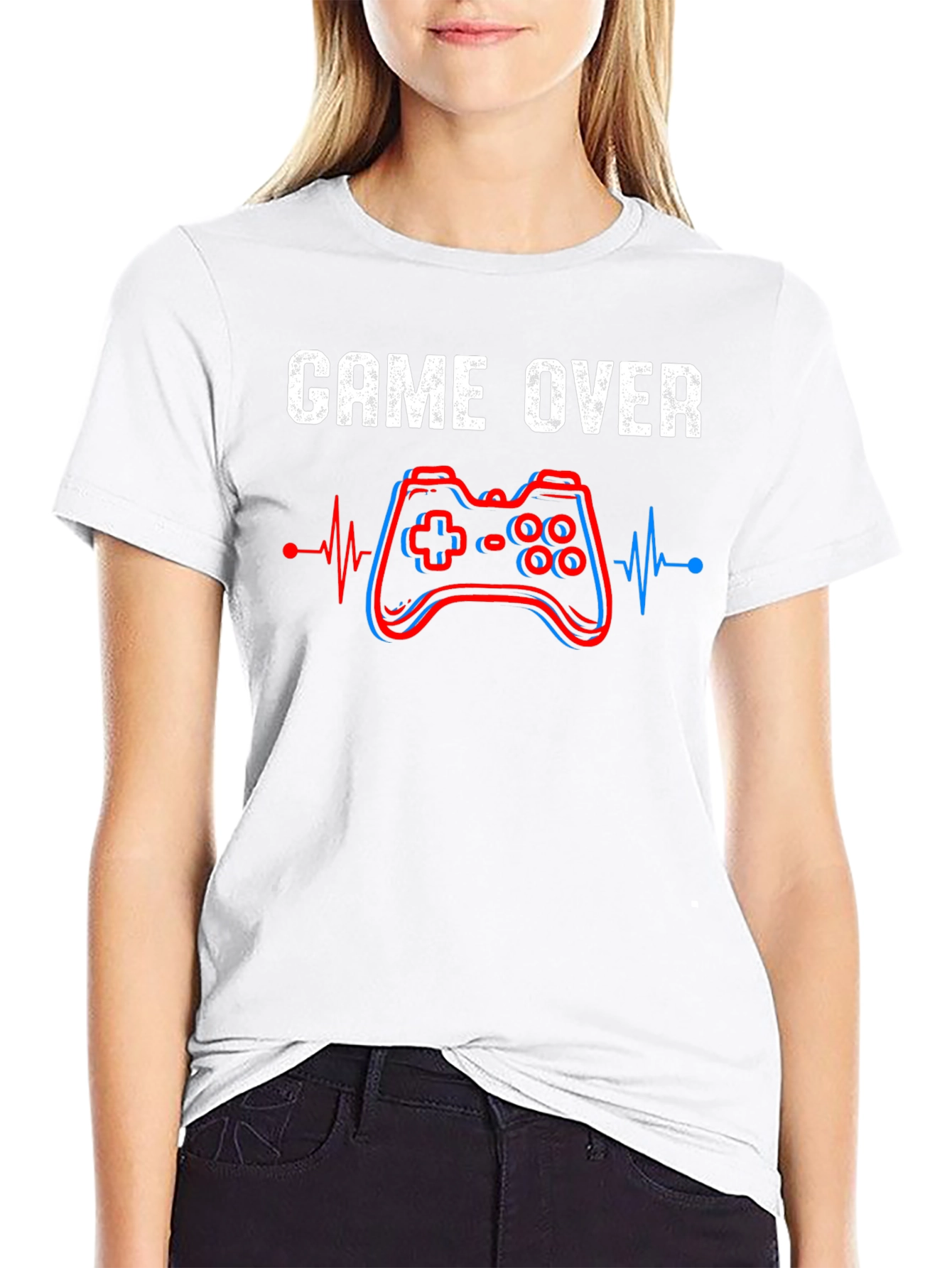 Game Over Controller Heartbeat T-Shirt