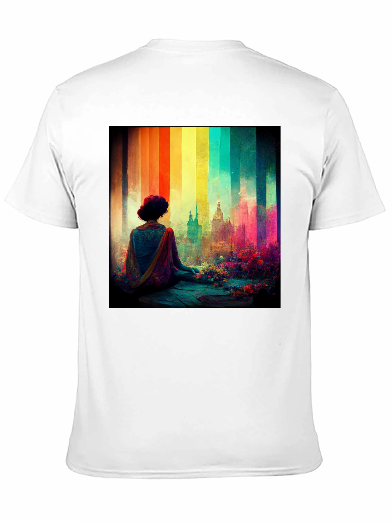 Rainbow Cityscape Graphic Tee