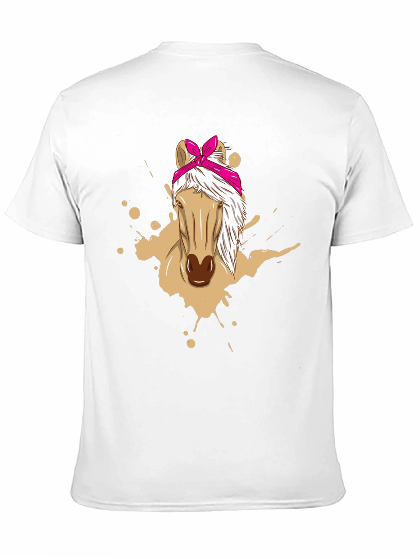 Horse Bandana Graphic Tee - Mens Black T-Shirt