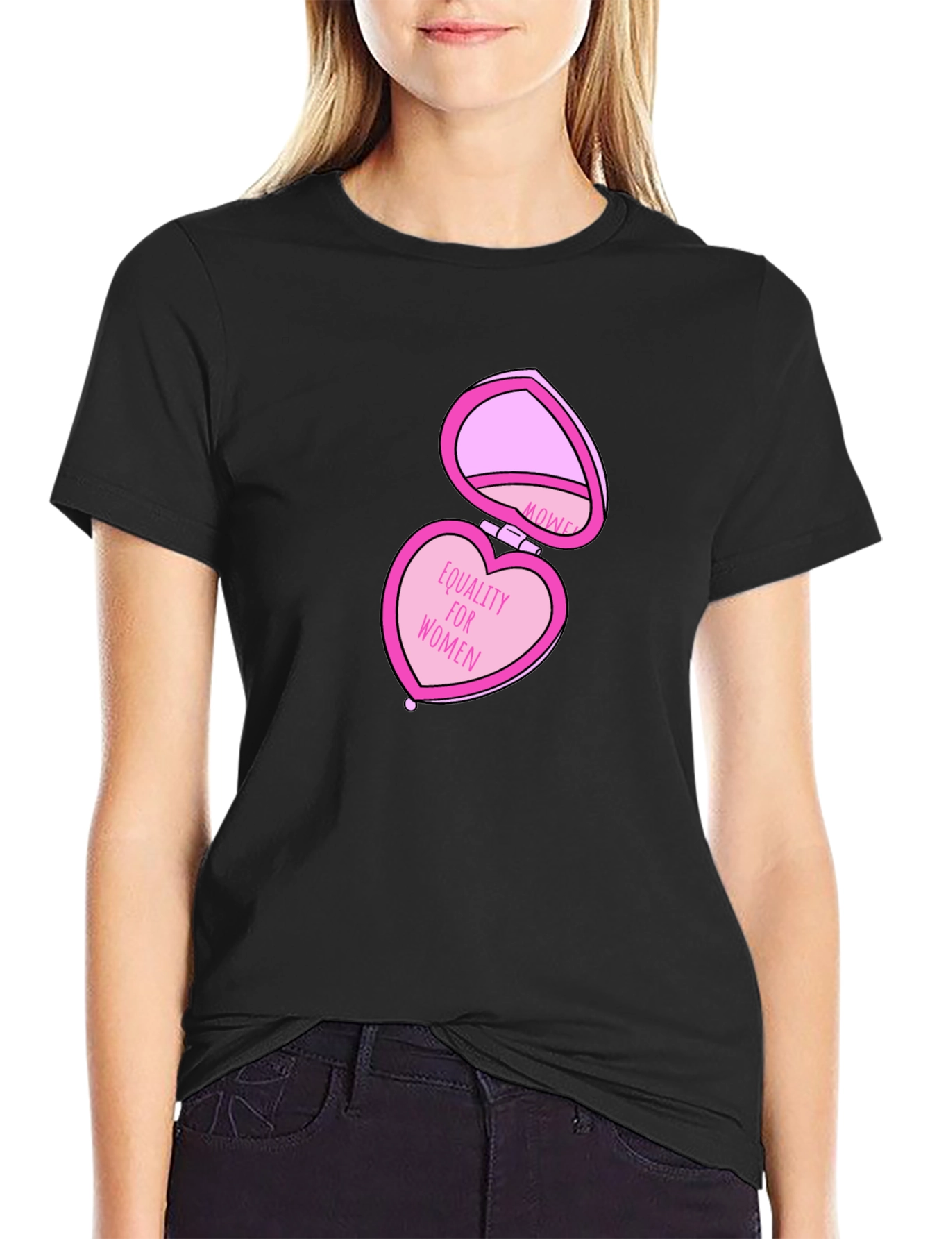 Equality For Women Heart-Shaped Locket T-Shirt