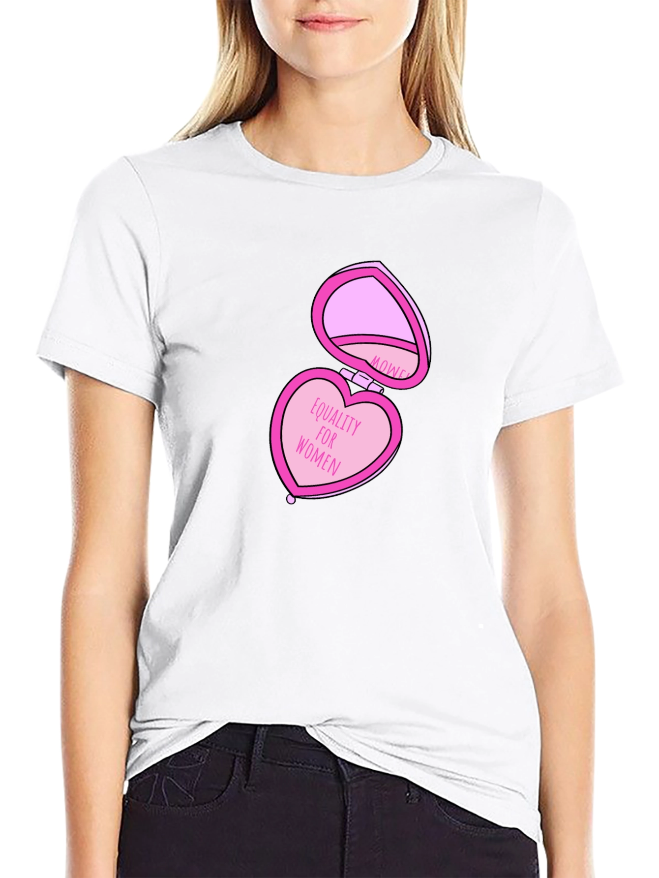 Equality For Women Heart-Shaped Locket T-Shirt