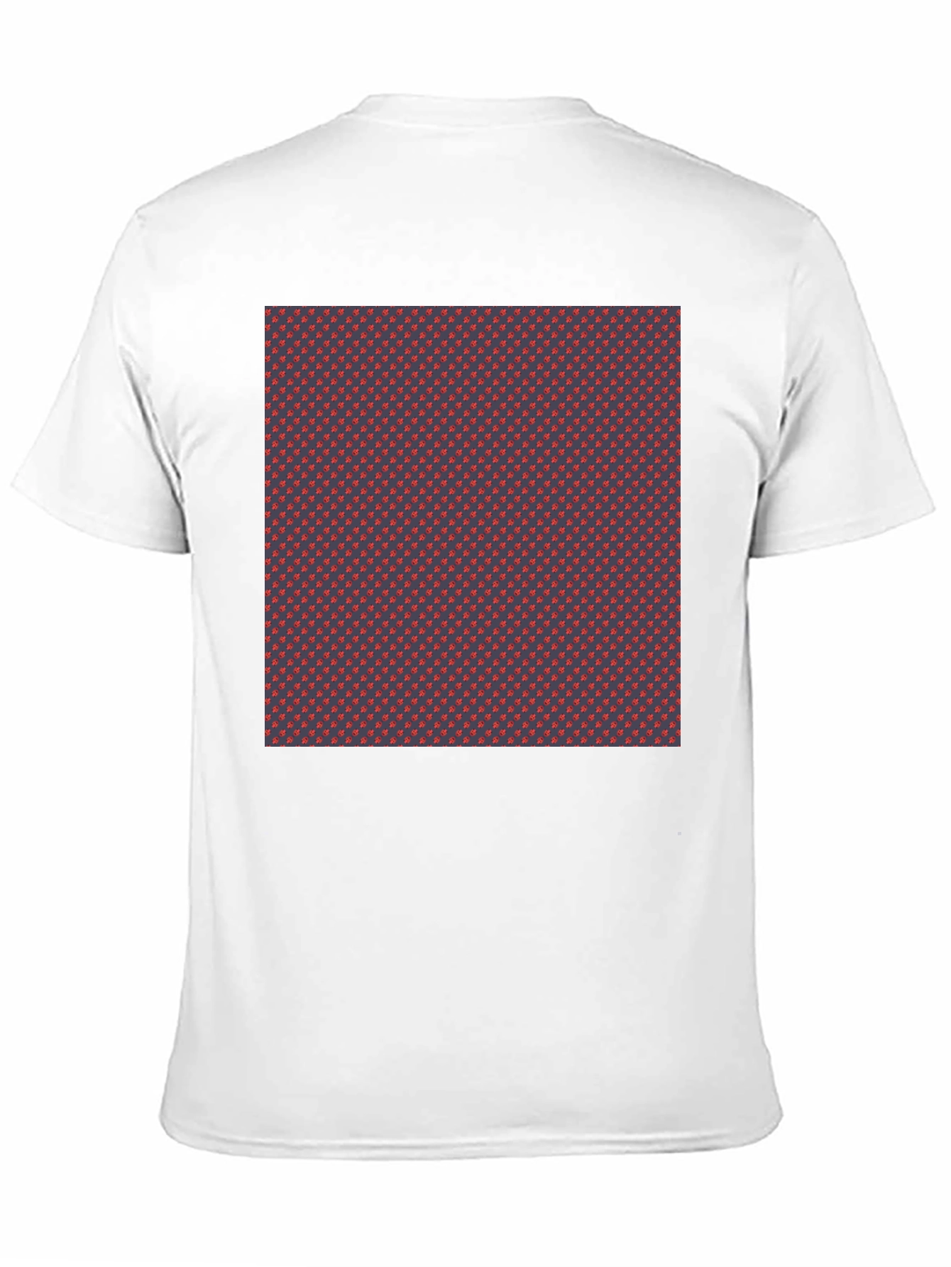 Patterned Crew Neck T-Shirt - Casual Style