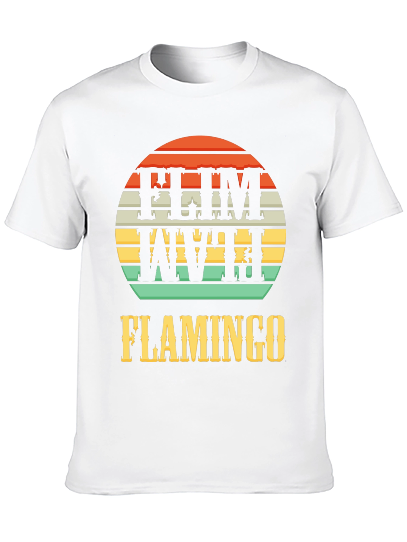 Retro Flamingo Graphic Tee - Tropical Style