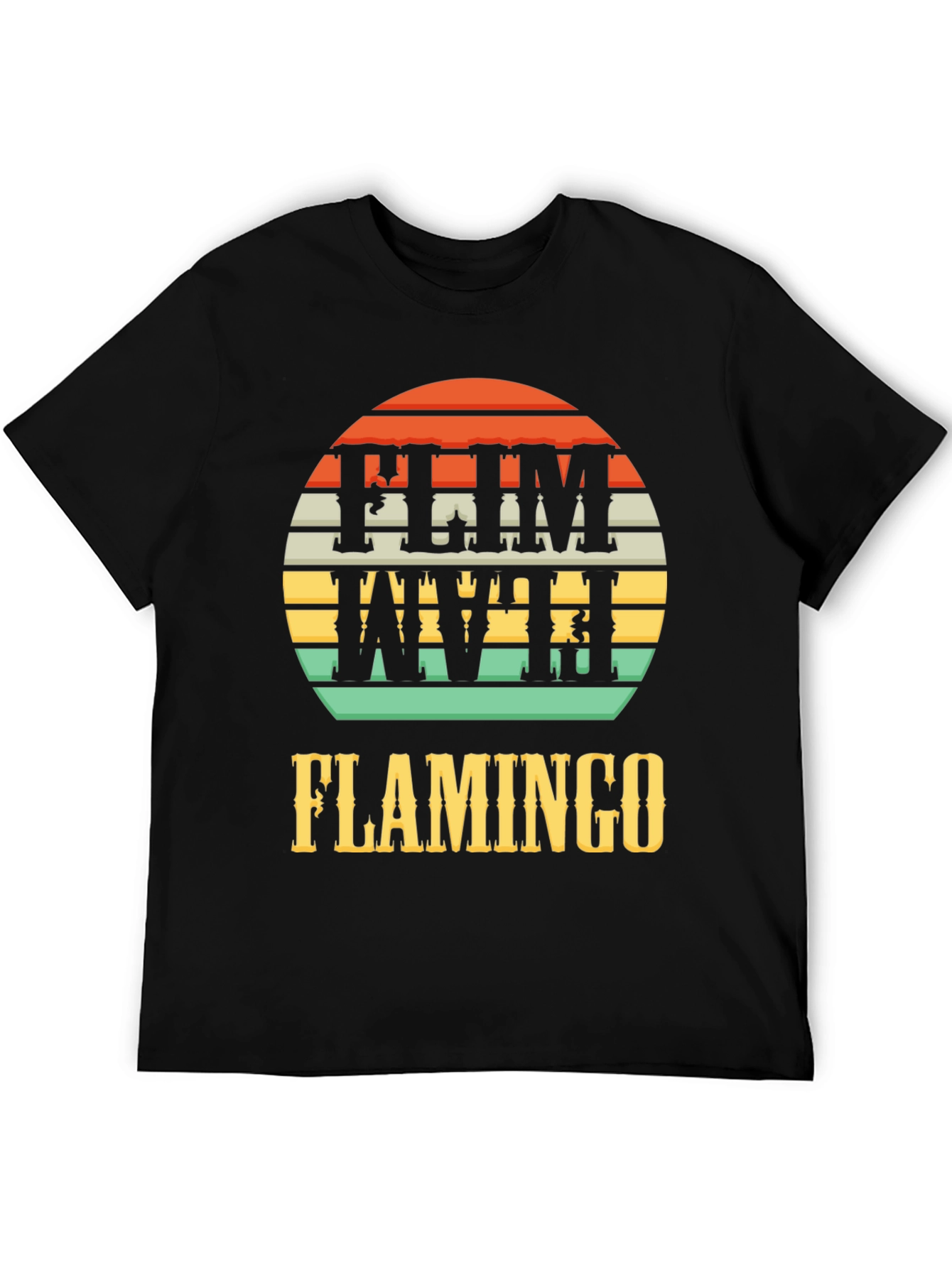 Retro Flamingo Graphic Tee - Tropical Style