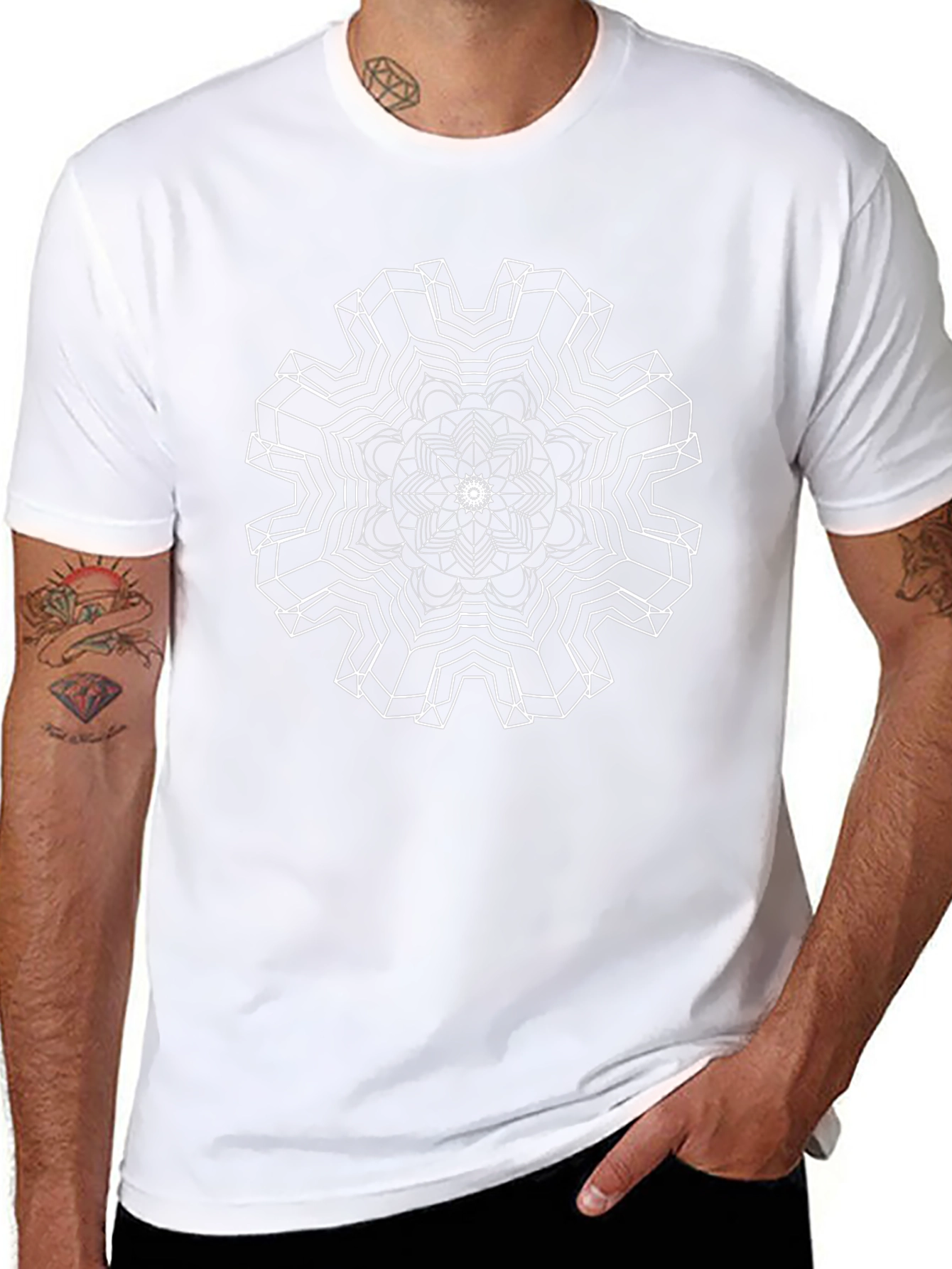 Abstract Geometric Mandala T-Shirt