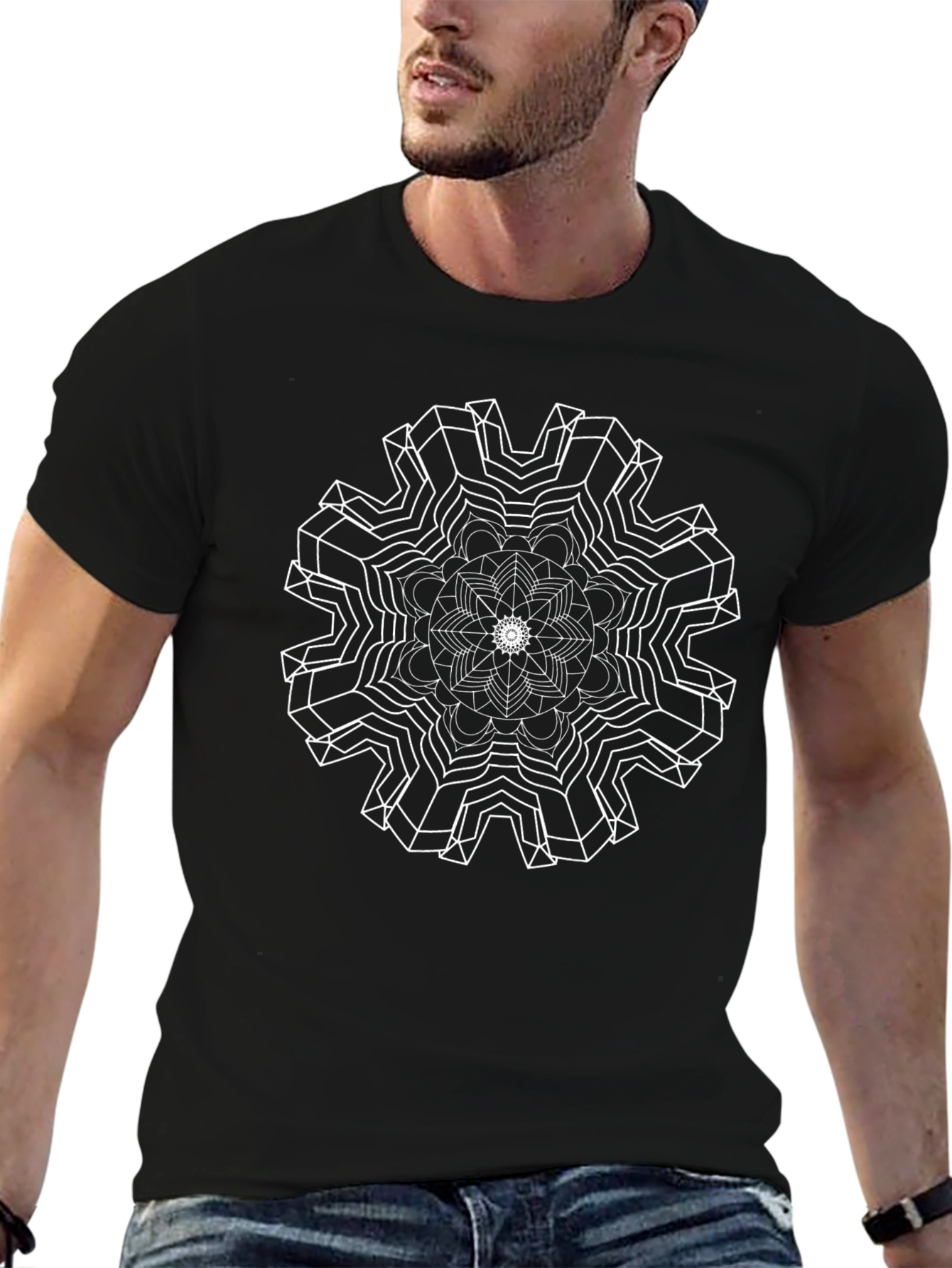 Abstract Geometric Mandala T-Shirt