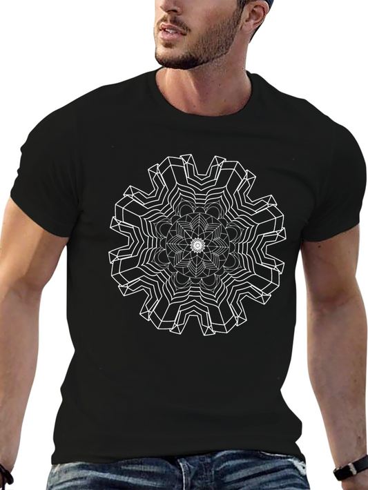 Abstract Geometric Mandala T-Shirt