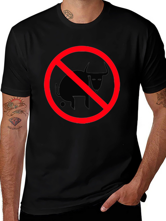 Anti-Bull T-Shirt: No Bull Zone - Casual Black Tee