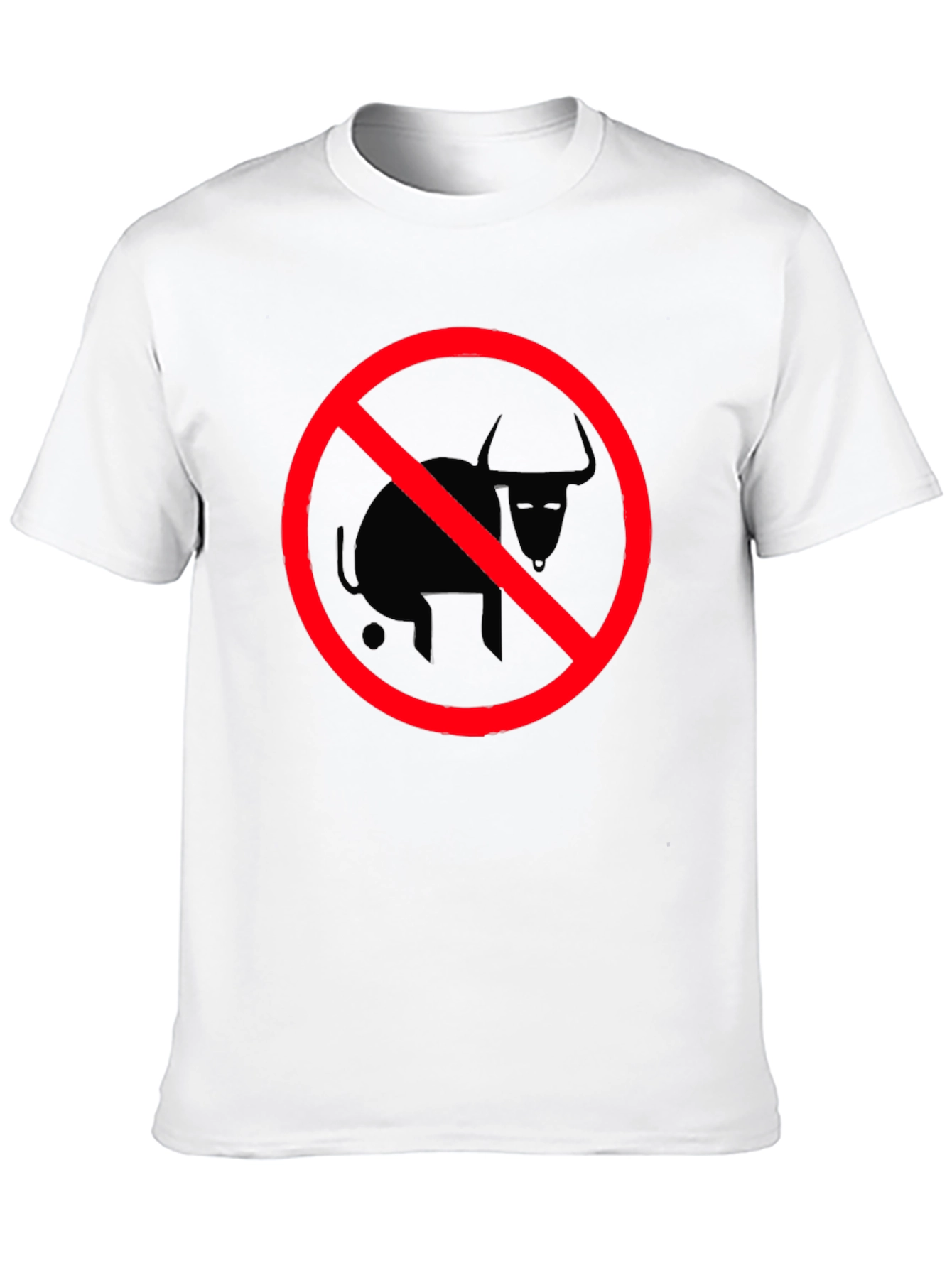 Anti-Bull T-Shirt: No Bull Zone - Casual Black Tee