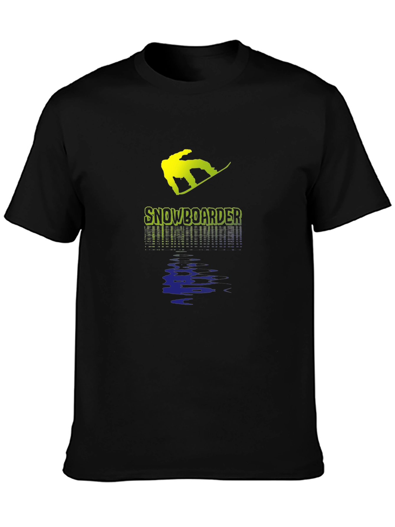 Snowboarder Graphic T-Shirt - Black Cotton Tee