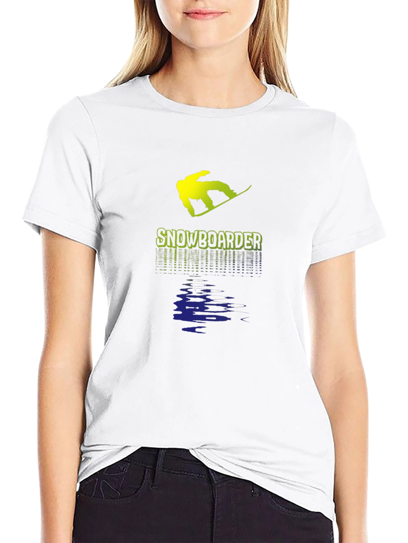 Snowboarder Graphic T-Shirt - Black Cotton Tee
