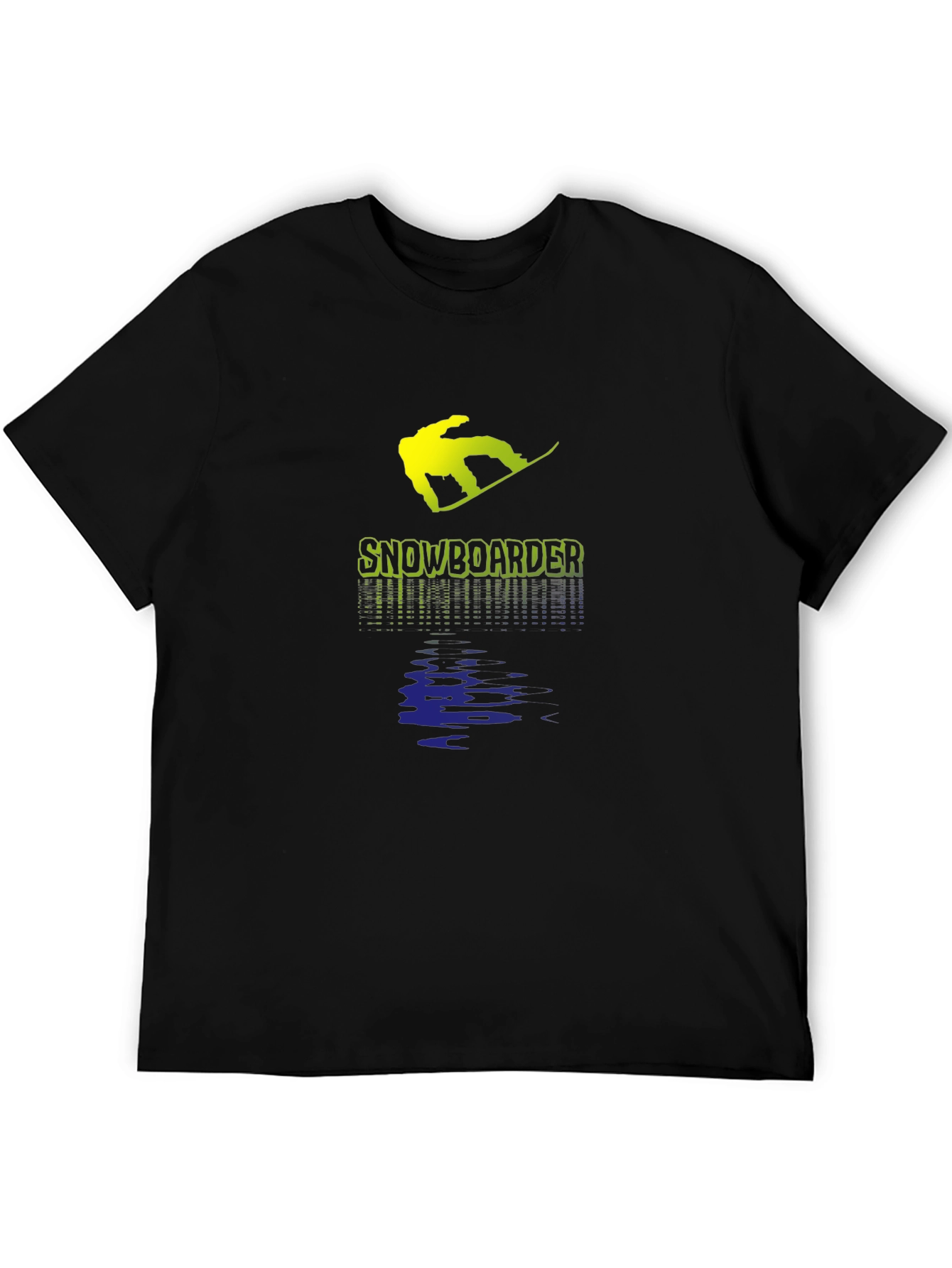 Snowboarder Graphic T-Shirt - Black Cotton Tee