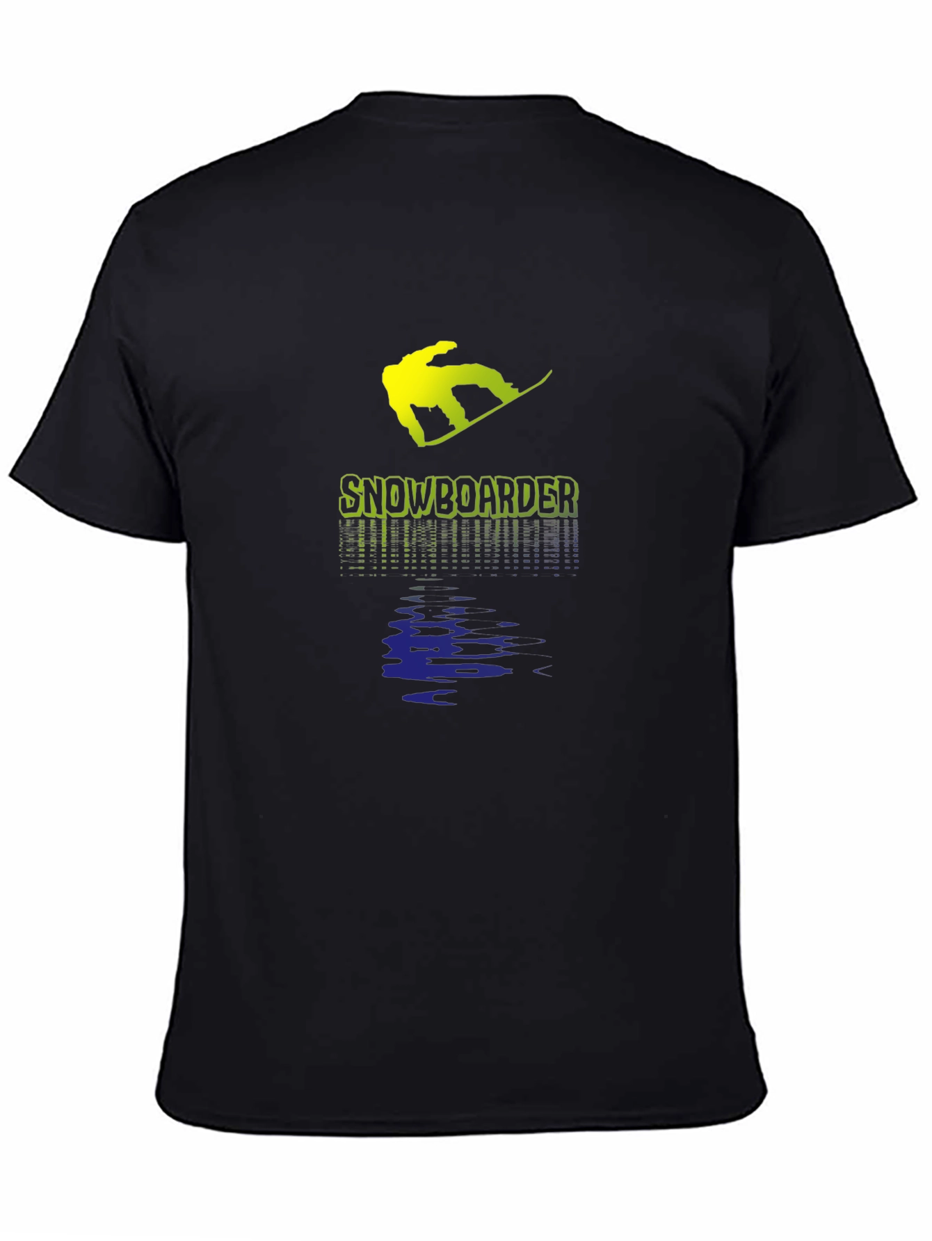Snowboarder Graphic T-Shirt - Black Cotton Tee